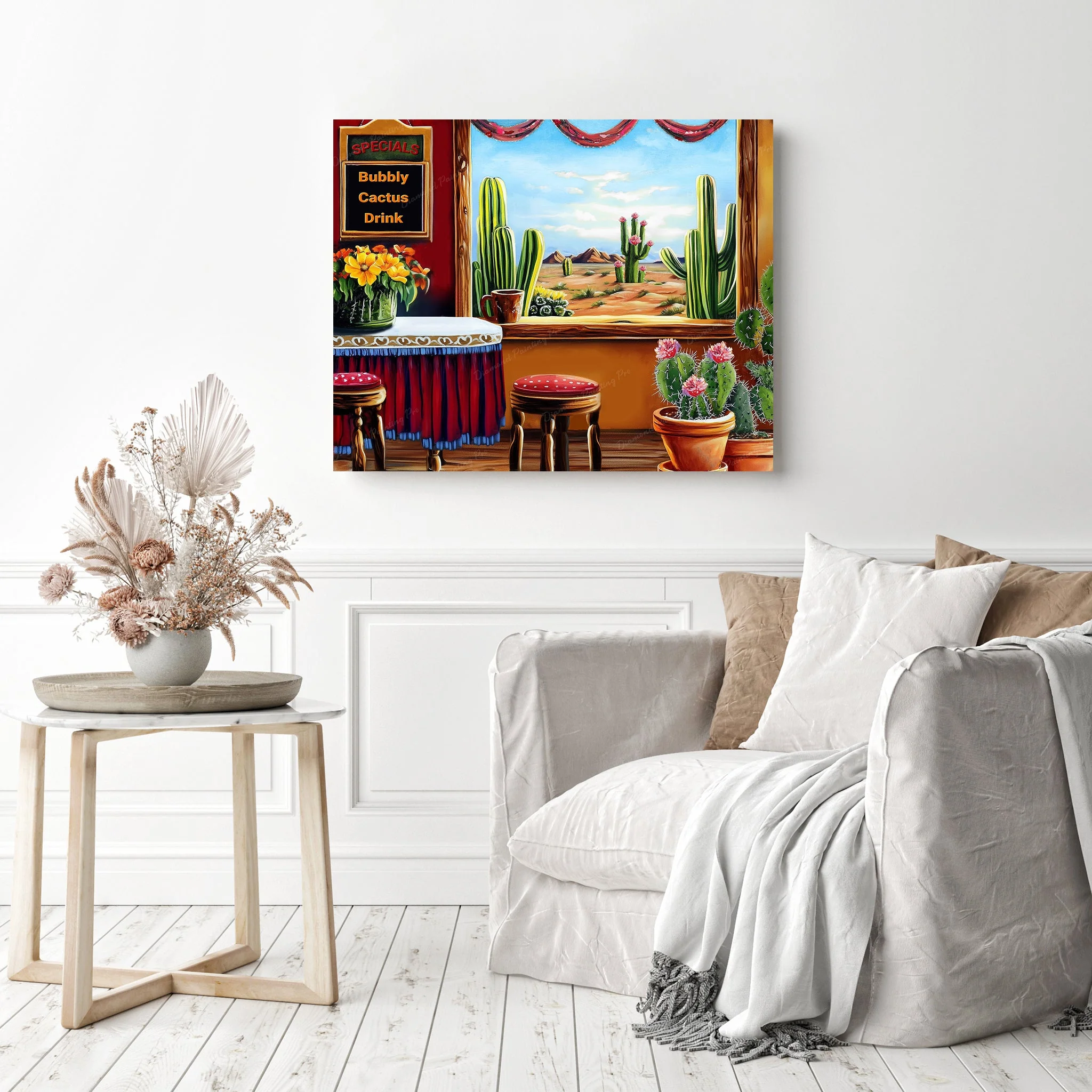 Cactus Cafe Oasis | Diamond Painting - Image 3