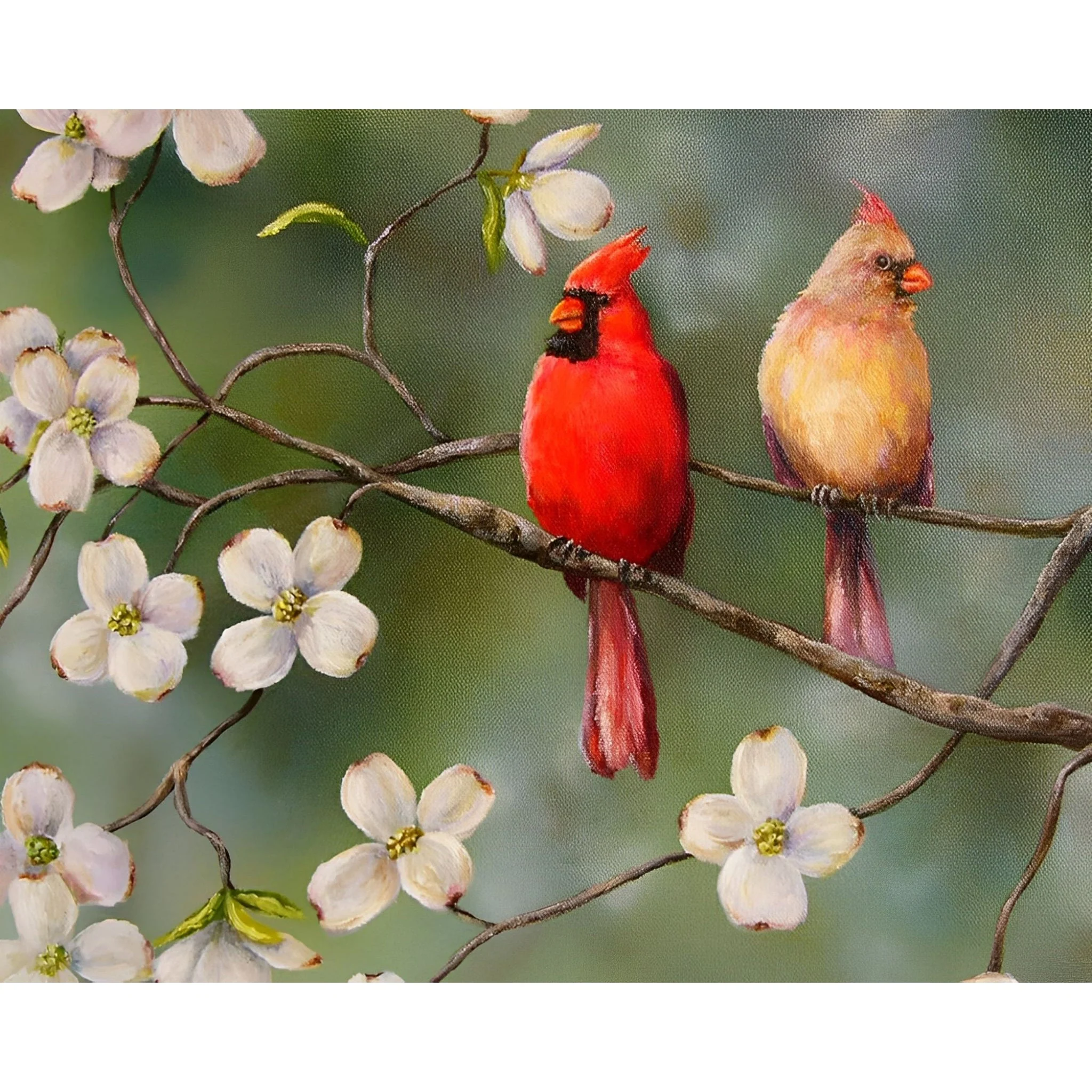 Cardinal Bird Fly | Diamond Painting - Image 2