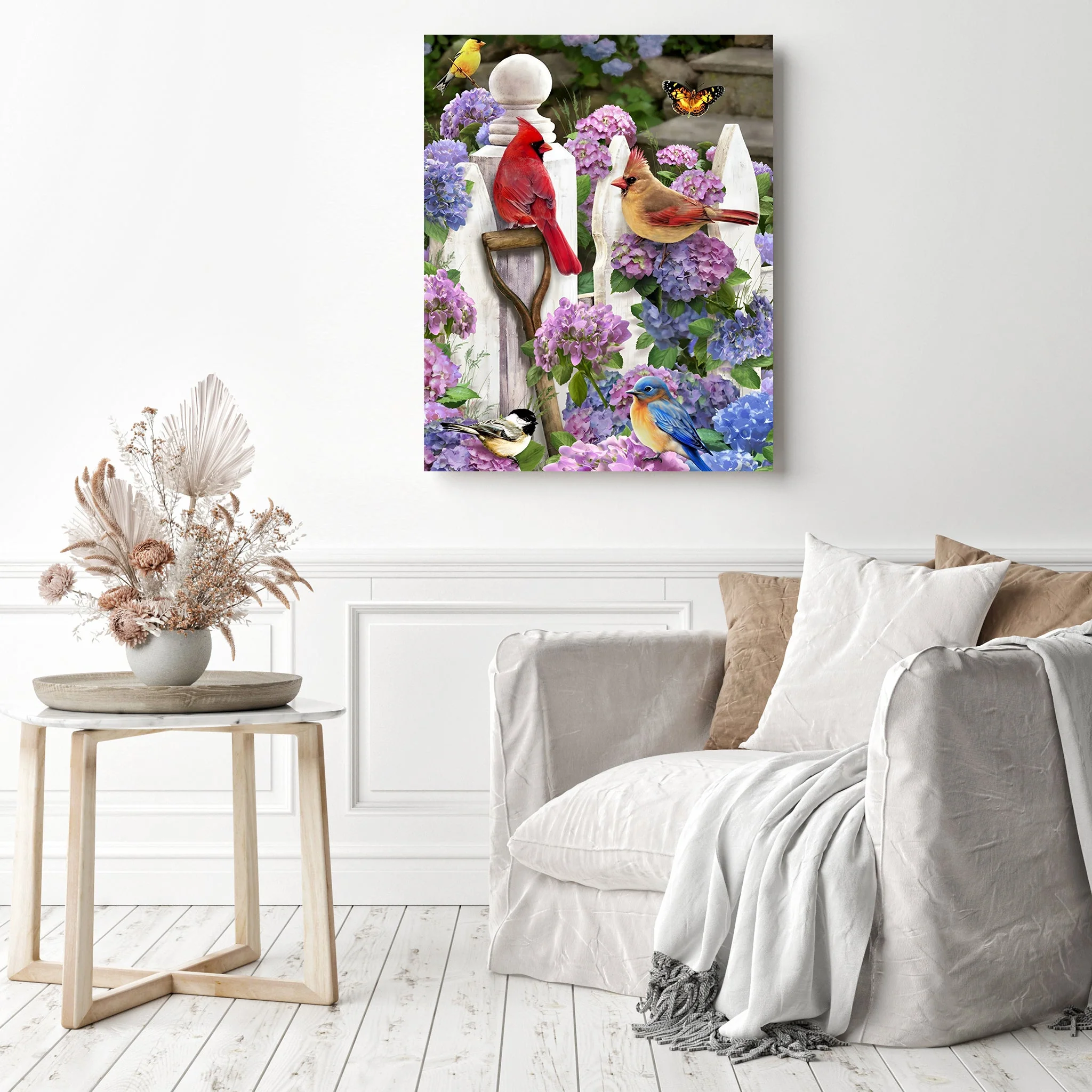 Landscape Birds Flower | Diamond Painting - Image 3