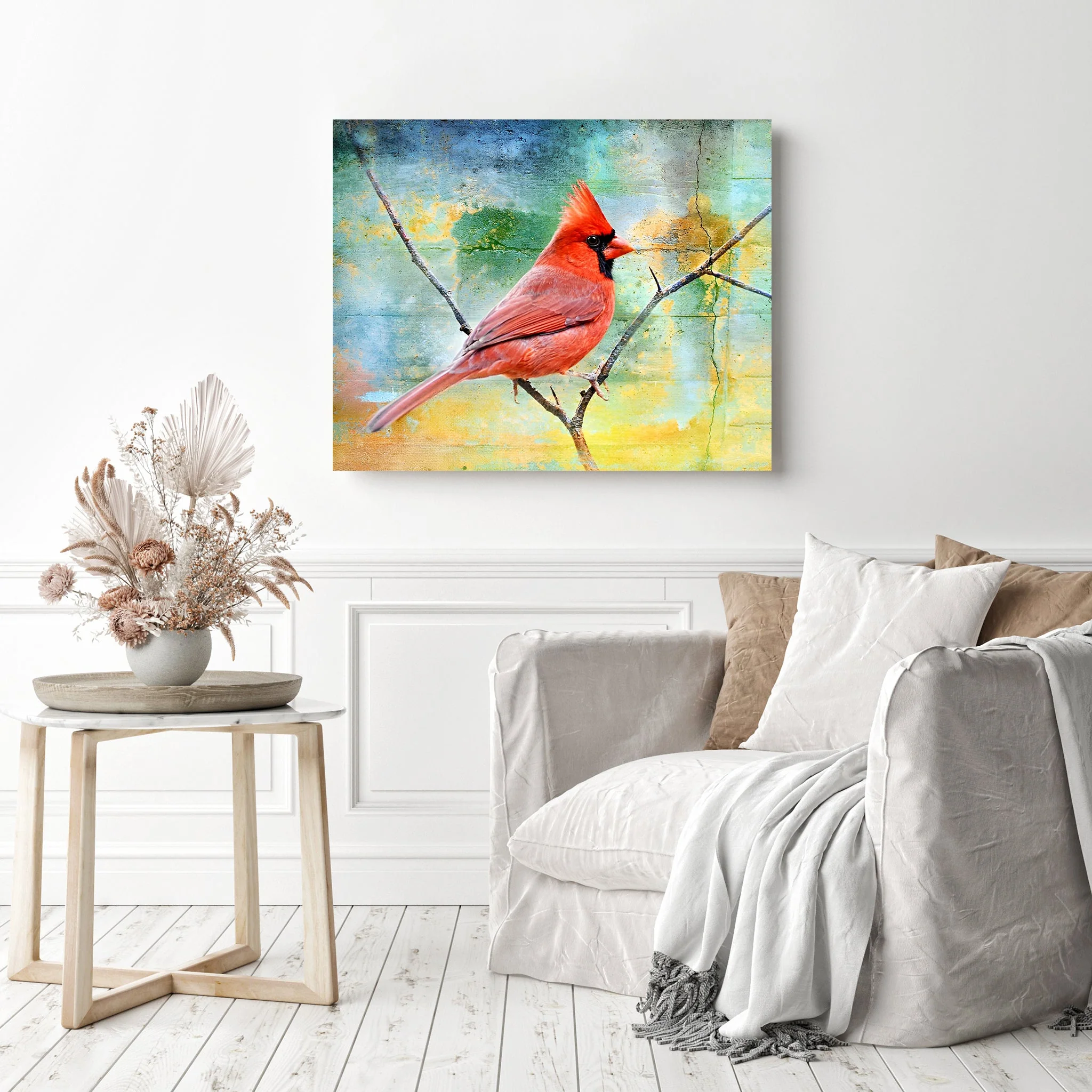 Northern Cardinal Resting | Diamond Painting - Image 3