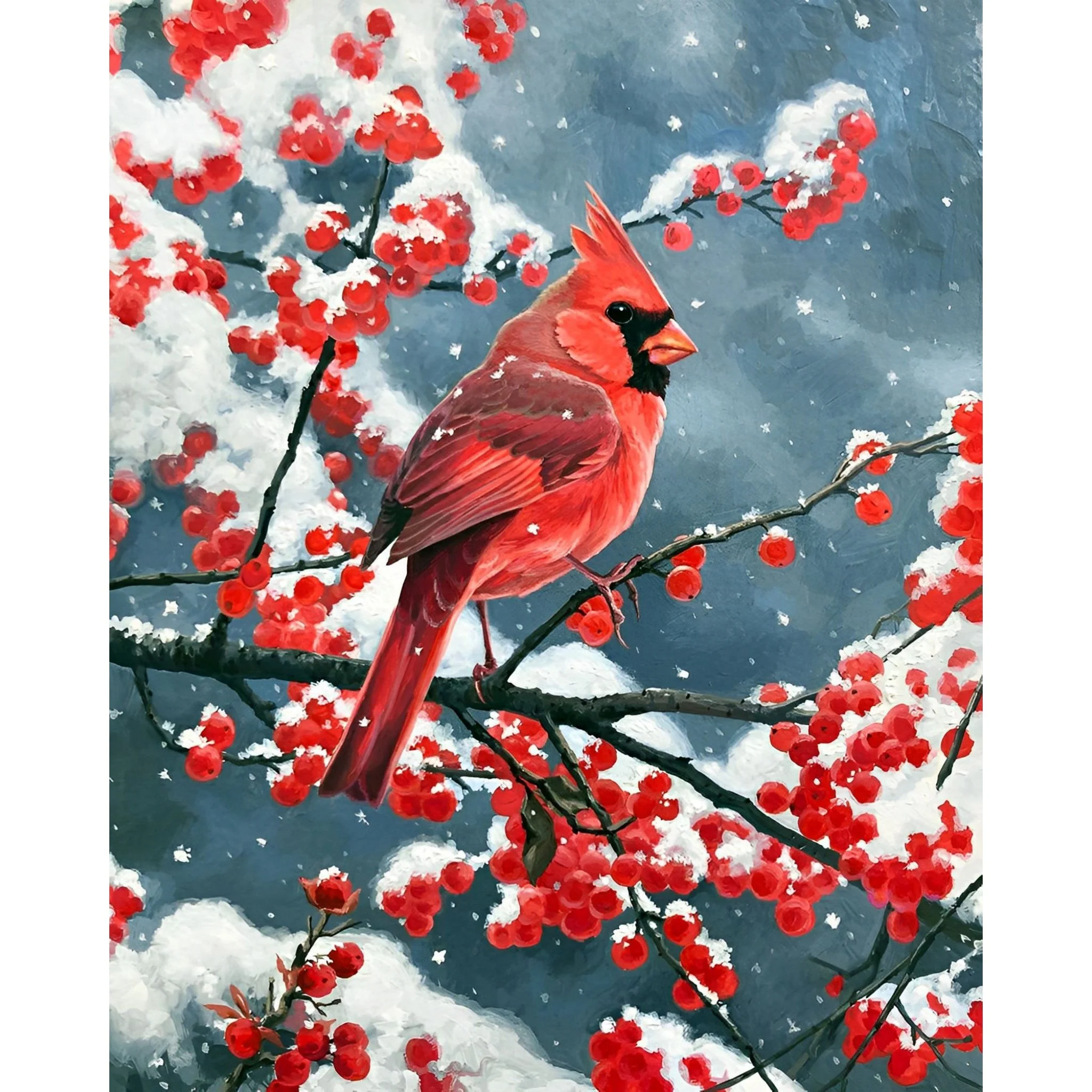 Winter Cardinal | Diamond Painting - Image 2