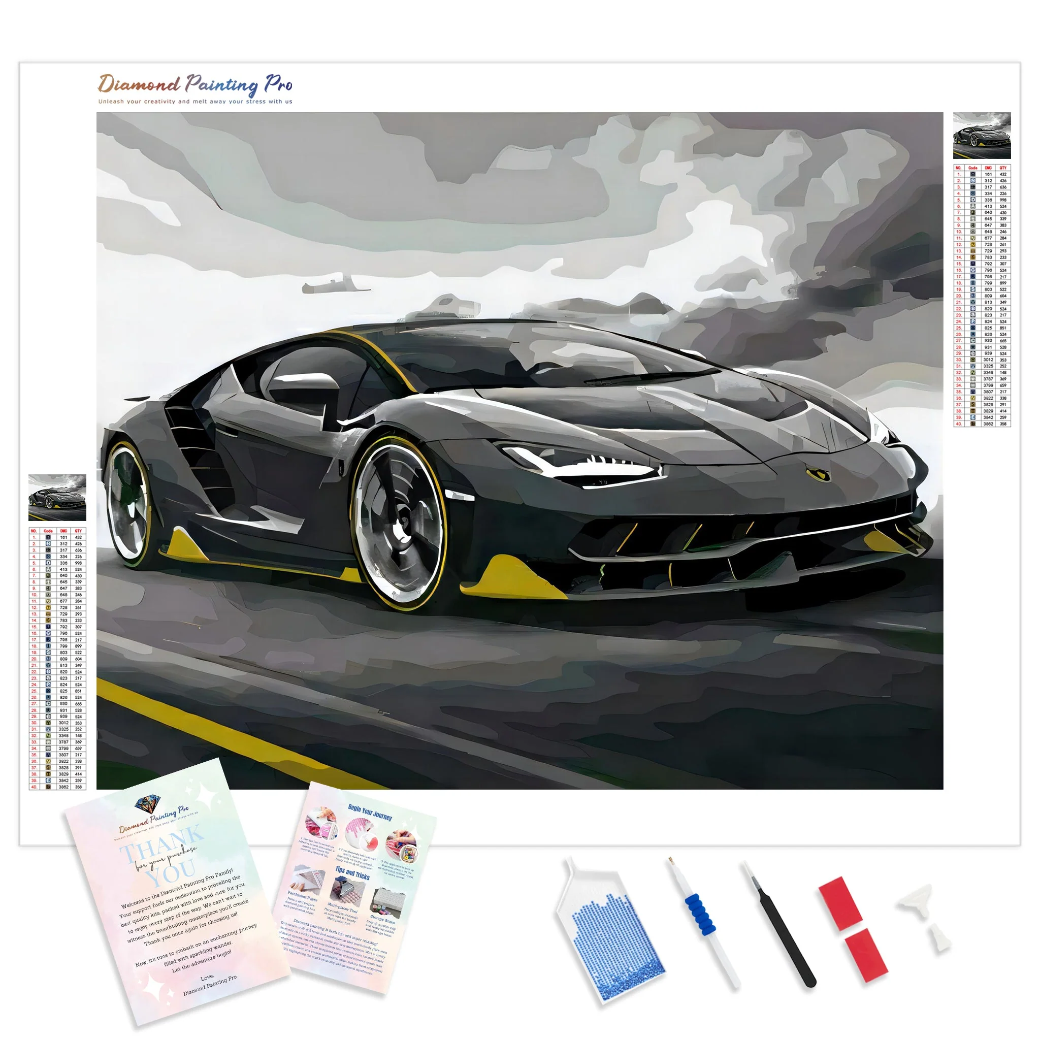 Lamborghini Centenario | Diamond Painting