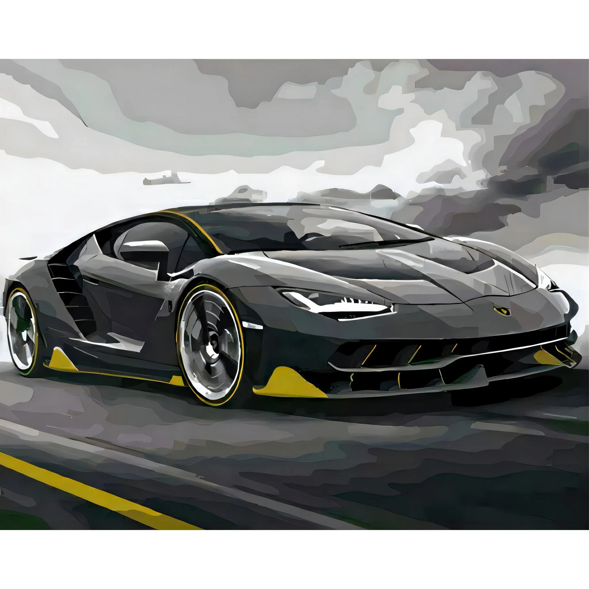 Lamborghini Centenario | Diamond Painting - Image 2