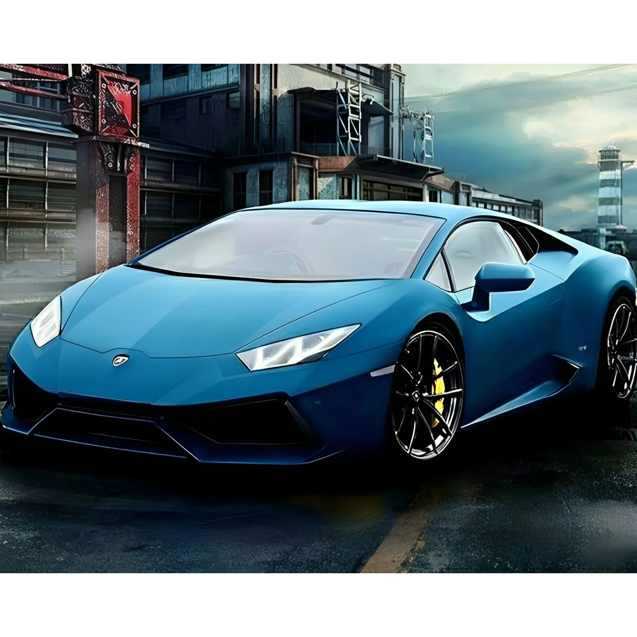 Blue Lamborghini | Diamond Painting - Image 2