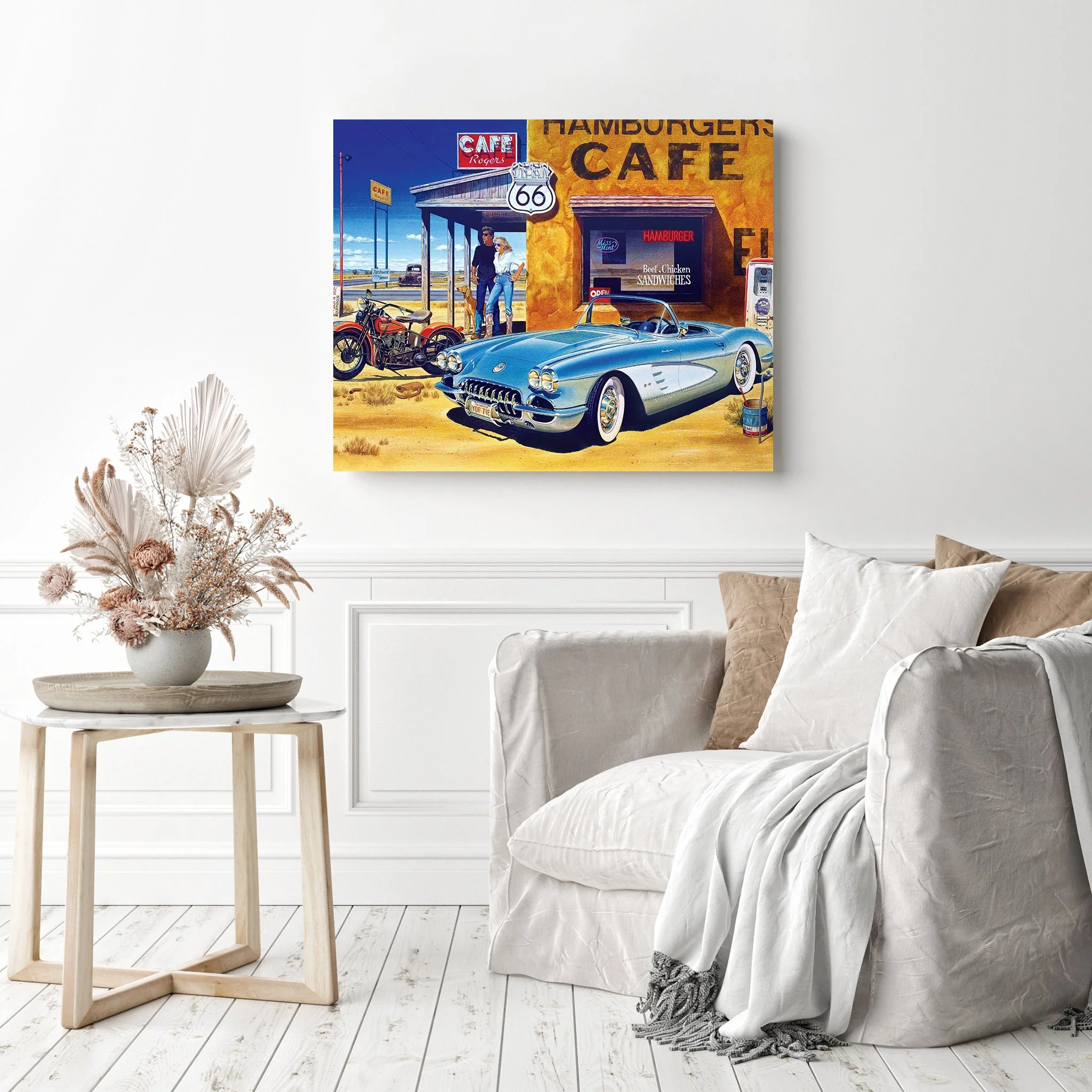 Car on Road 66 | Diamond Painting - Image 3