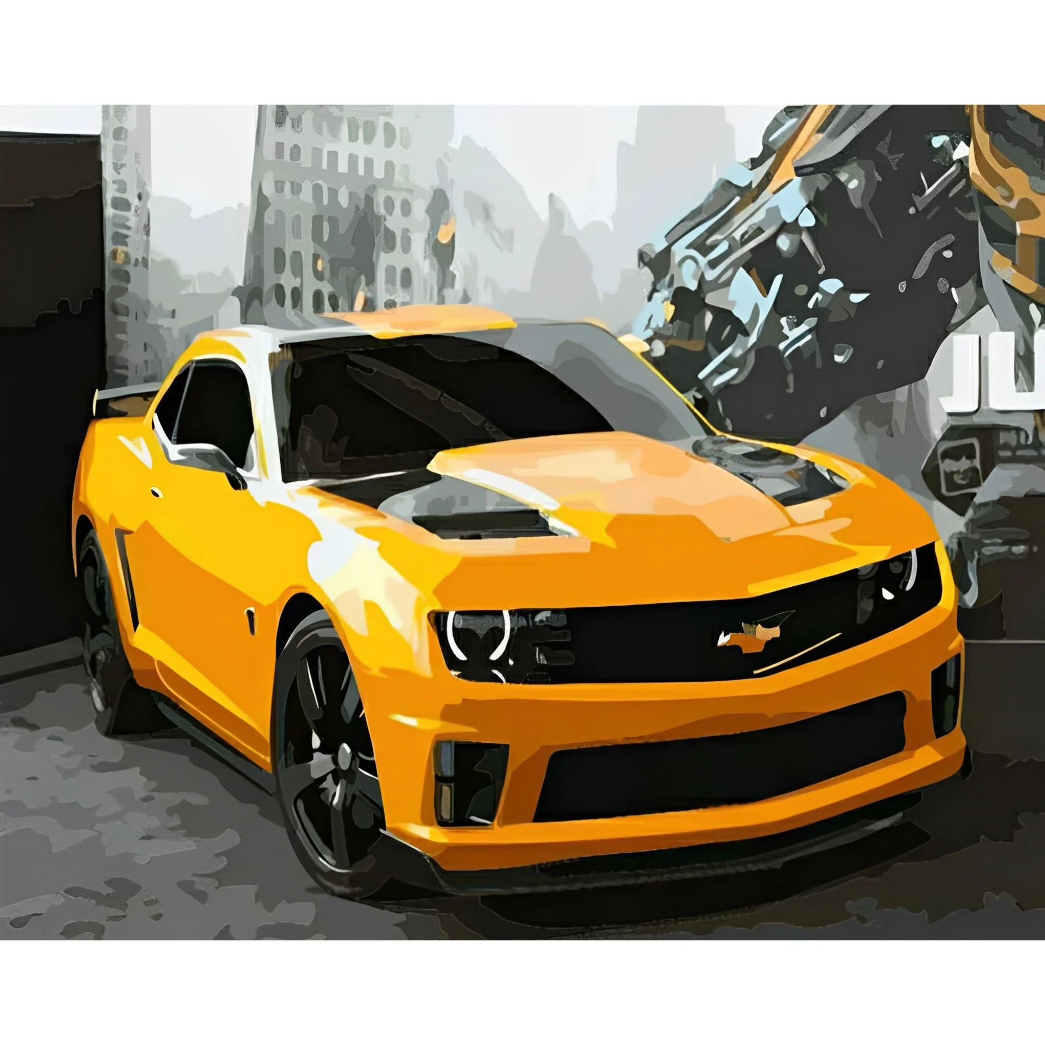Chevrolet Camaro Bumblebee | Diamond Painting - Image 2