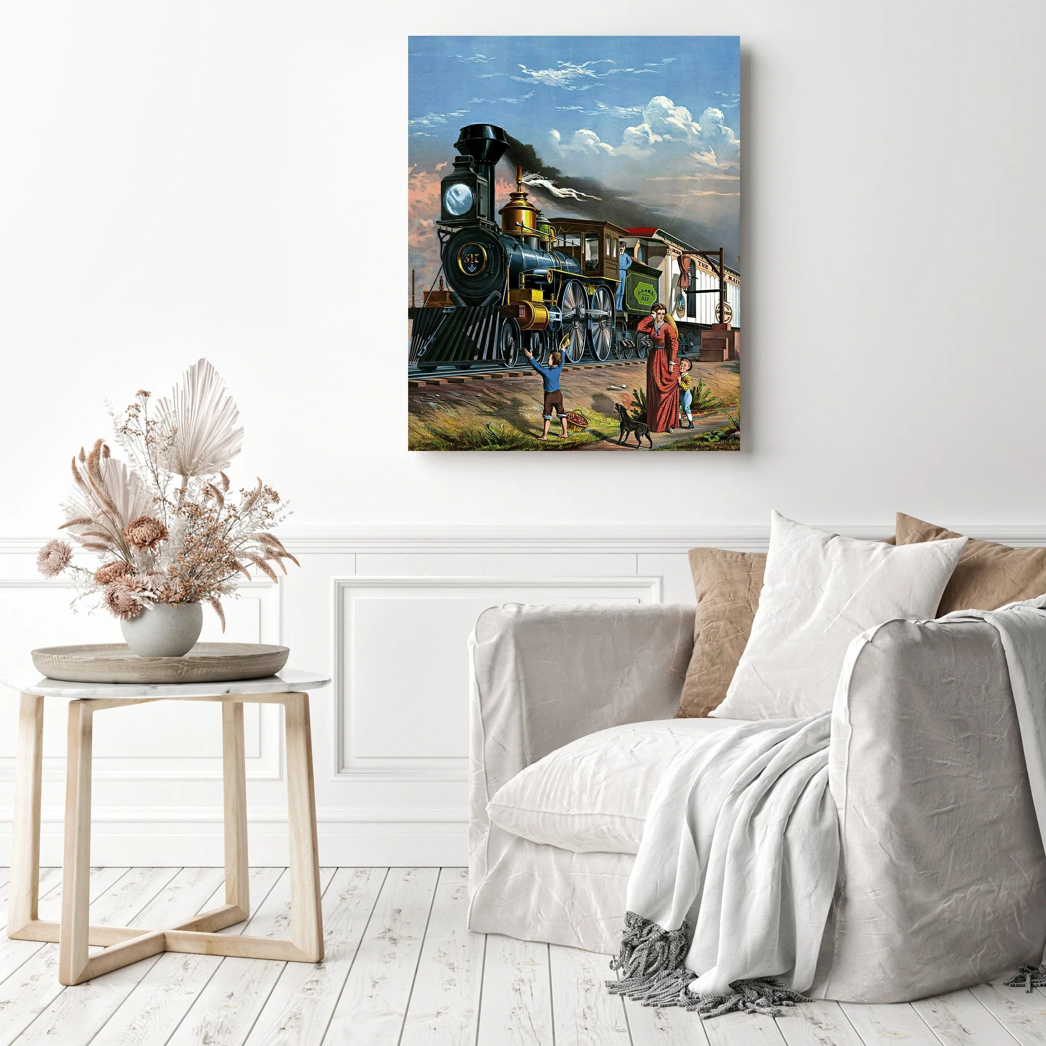 Old Steam Train | Diamond Painting - Image 3