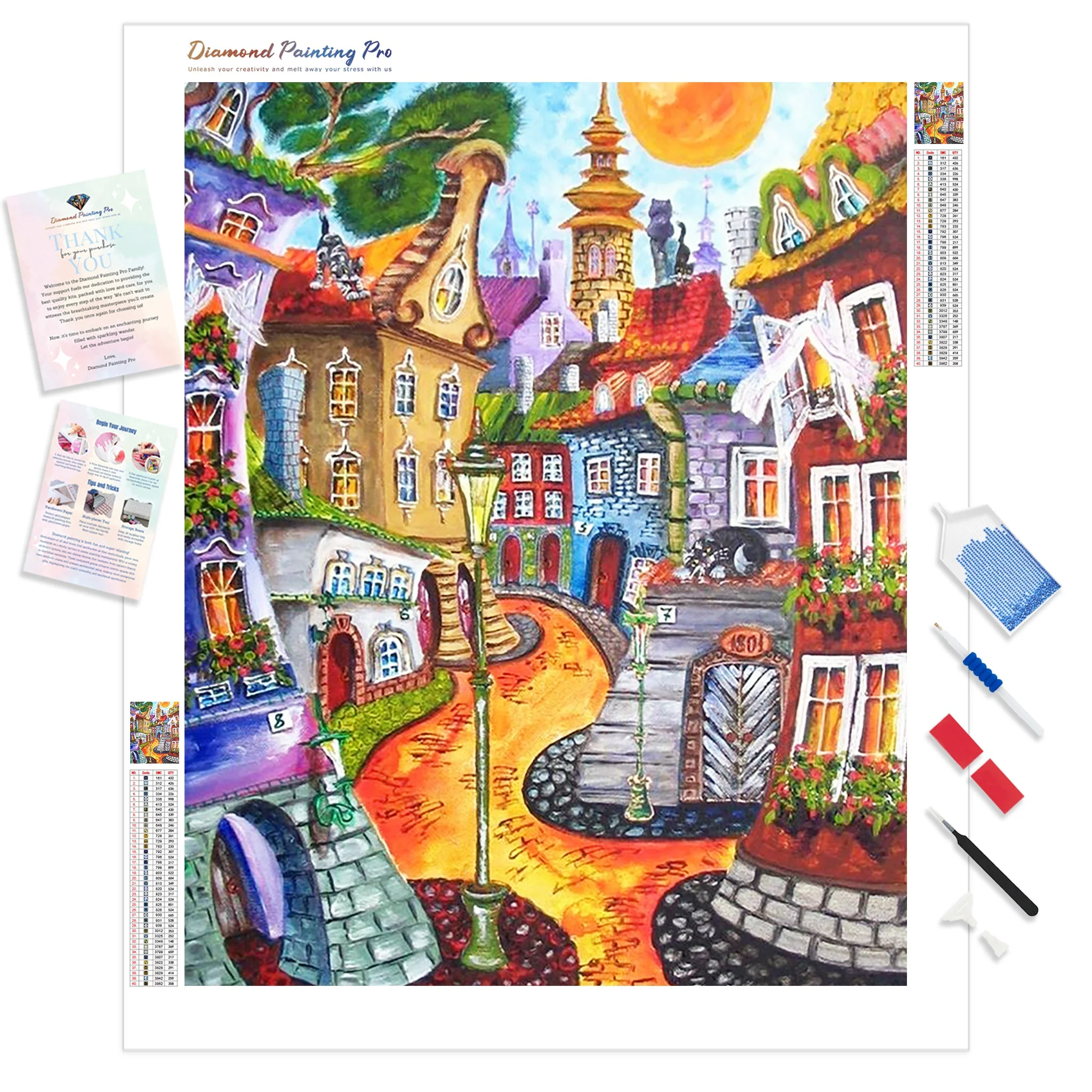 Cartoon Town | Diamond Painting