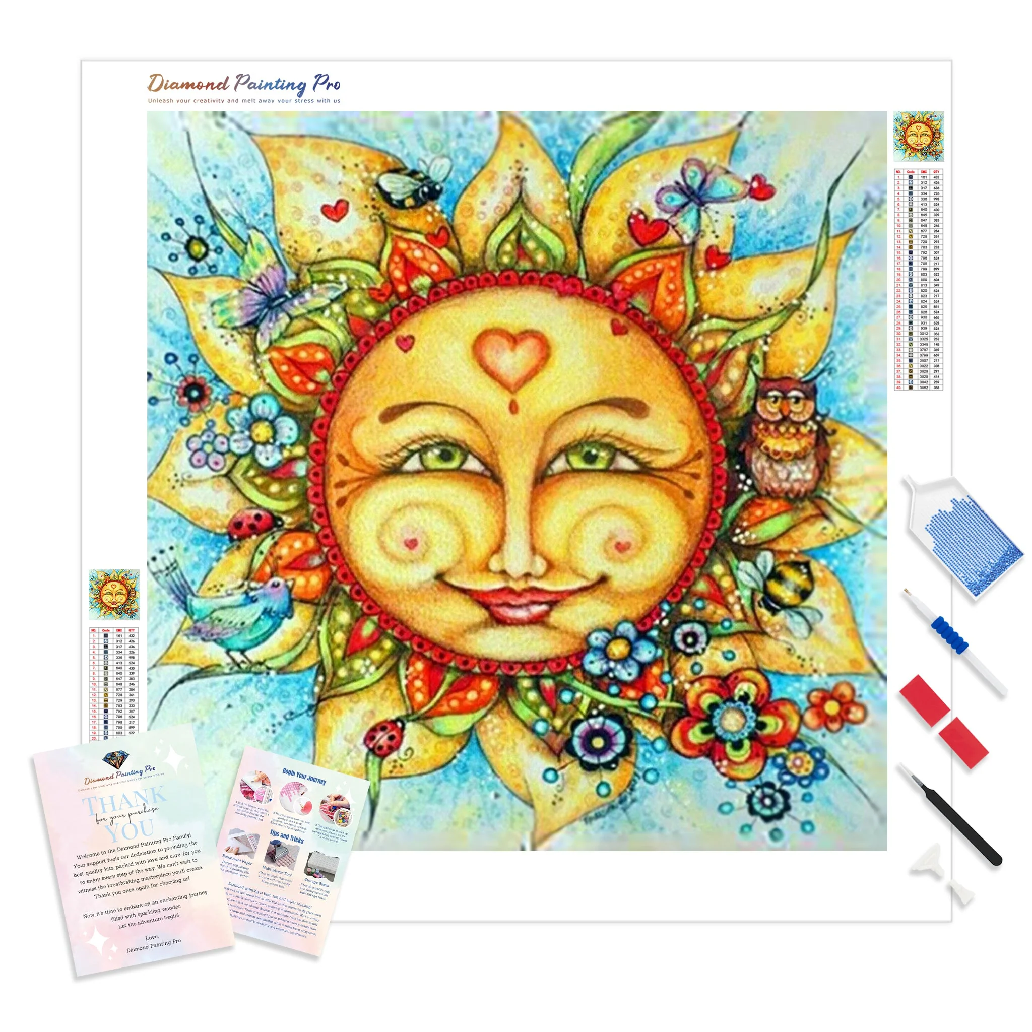 Cartoon Sun | Diamond Painting