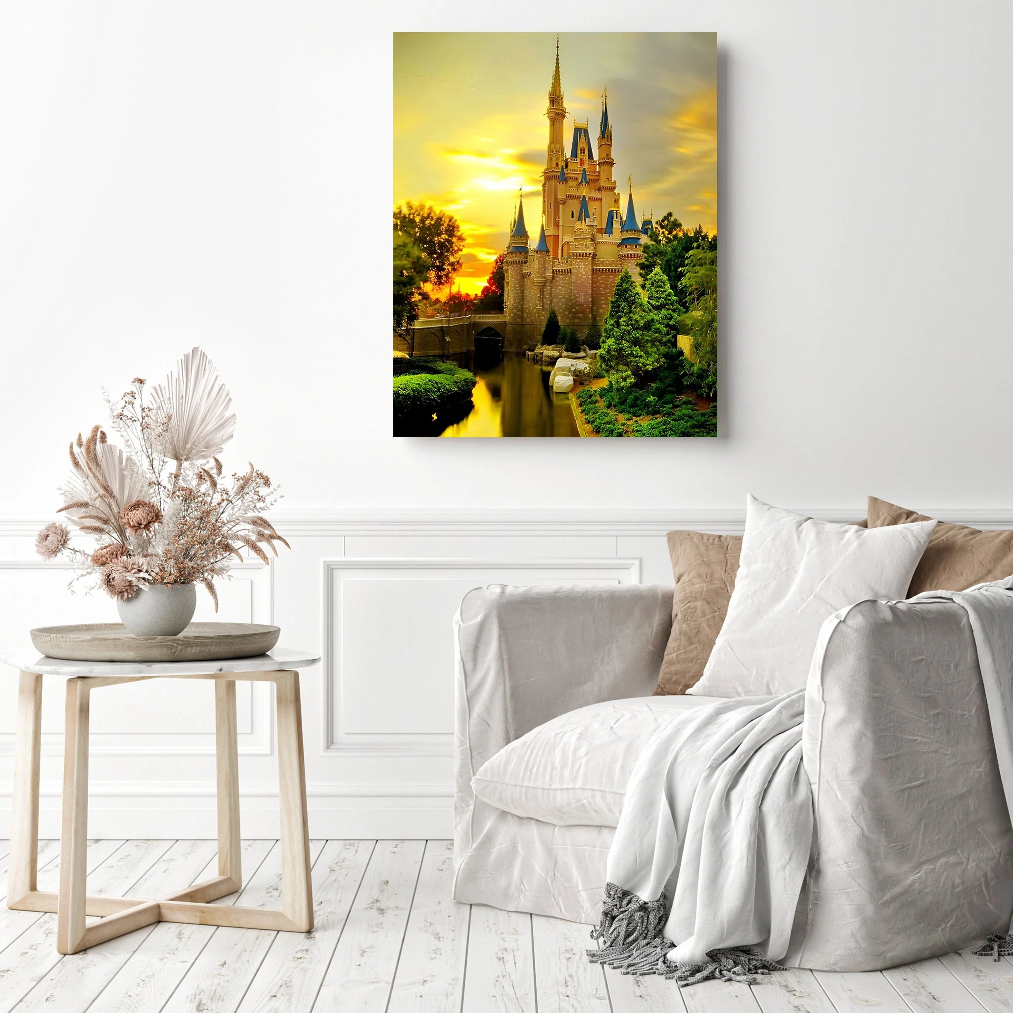 Castle under Sunset | Diamond Painting - Image 3