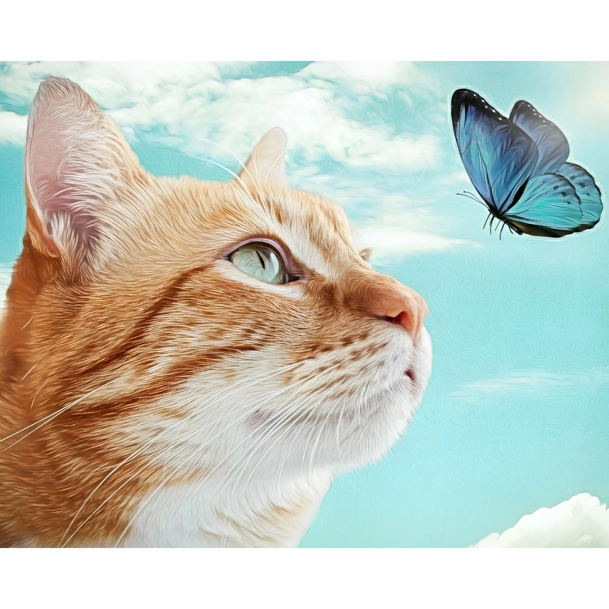 Butterfly and Kitty | Diamond Painting - Image 2