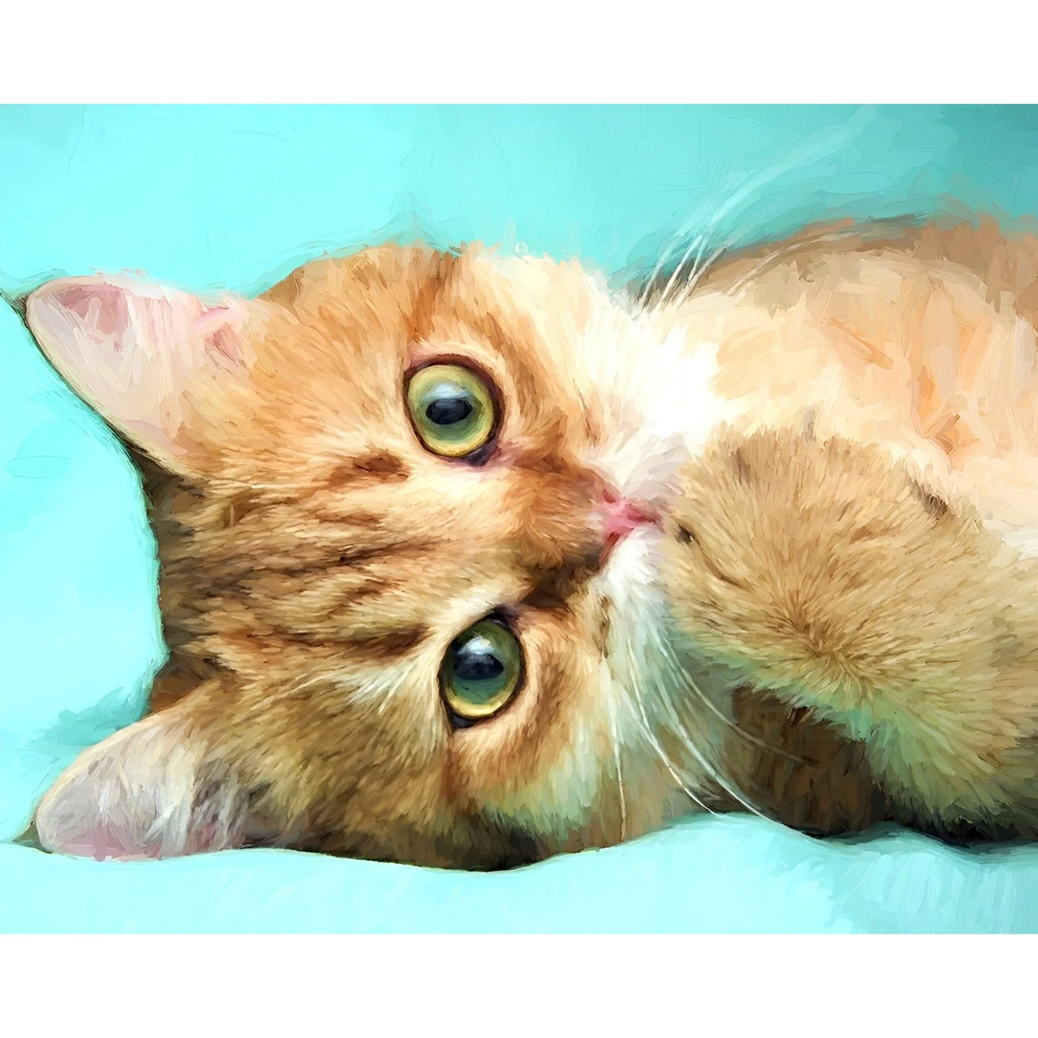 Cute Ginger Cat | Diamond Painting - Image 2