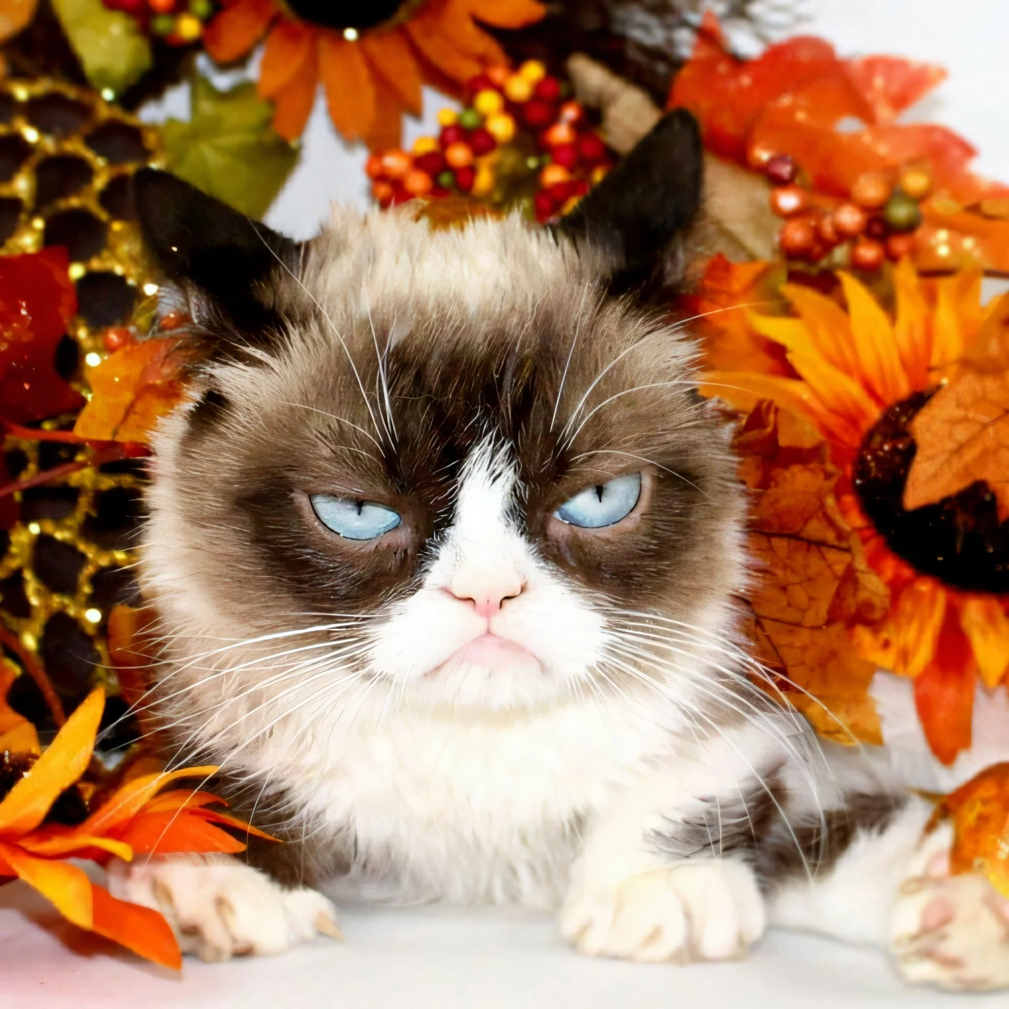 Grumpy Cat Gaze | Diamond Painting - Image 2