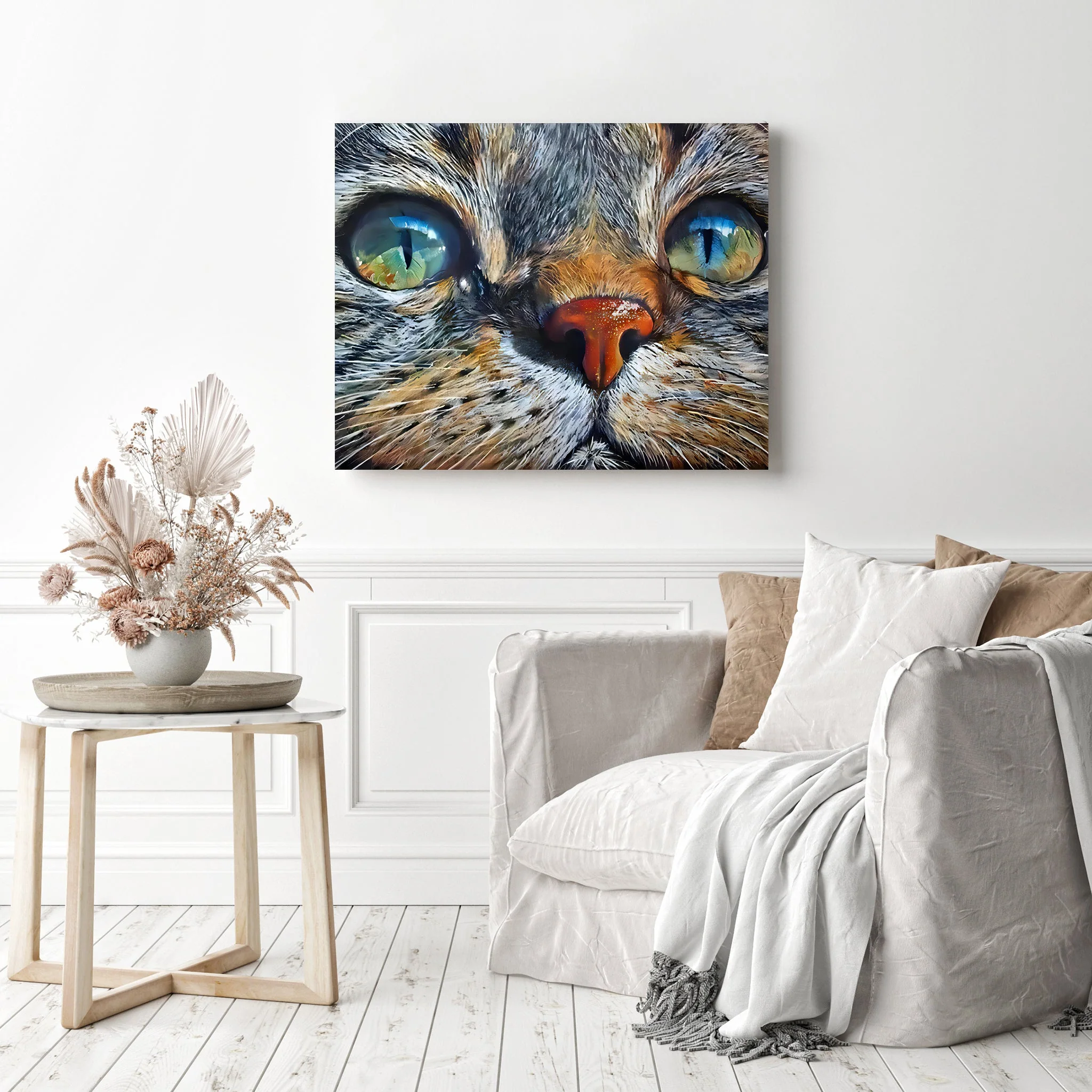 Close-up Cat's Galaxical Eyes | Diamond Painting - Image 3