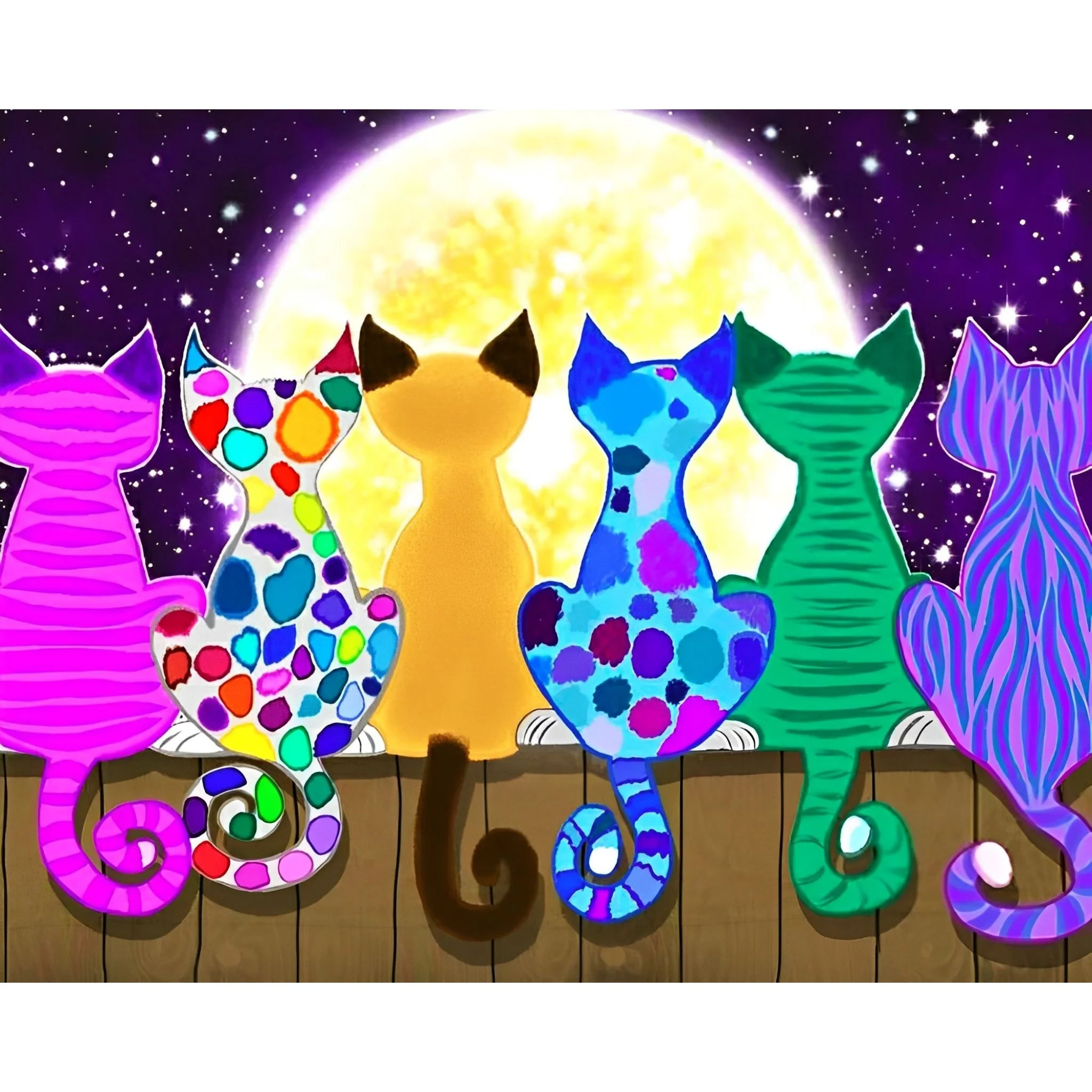 Moon Shadow Meow | Diamond Painting - Image 2