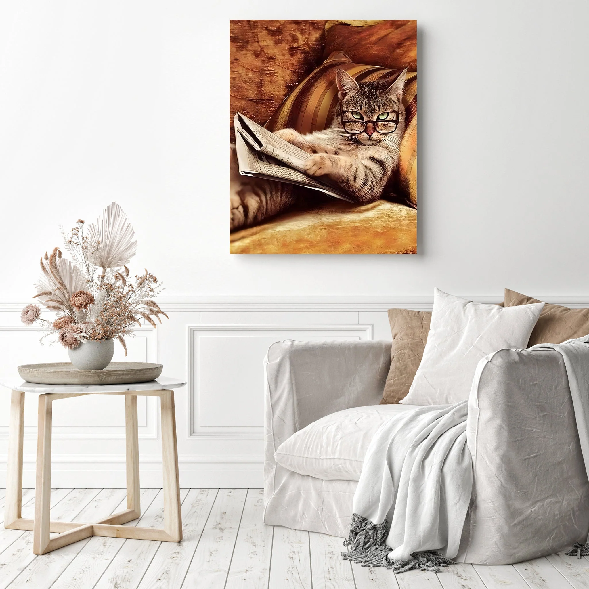 Cat Reading Times | Diamond Painting - Image 3