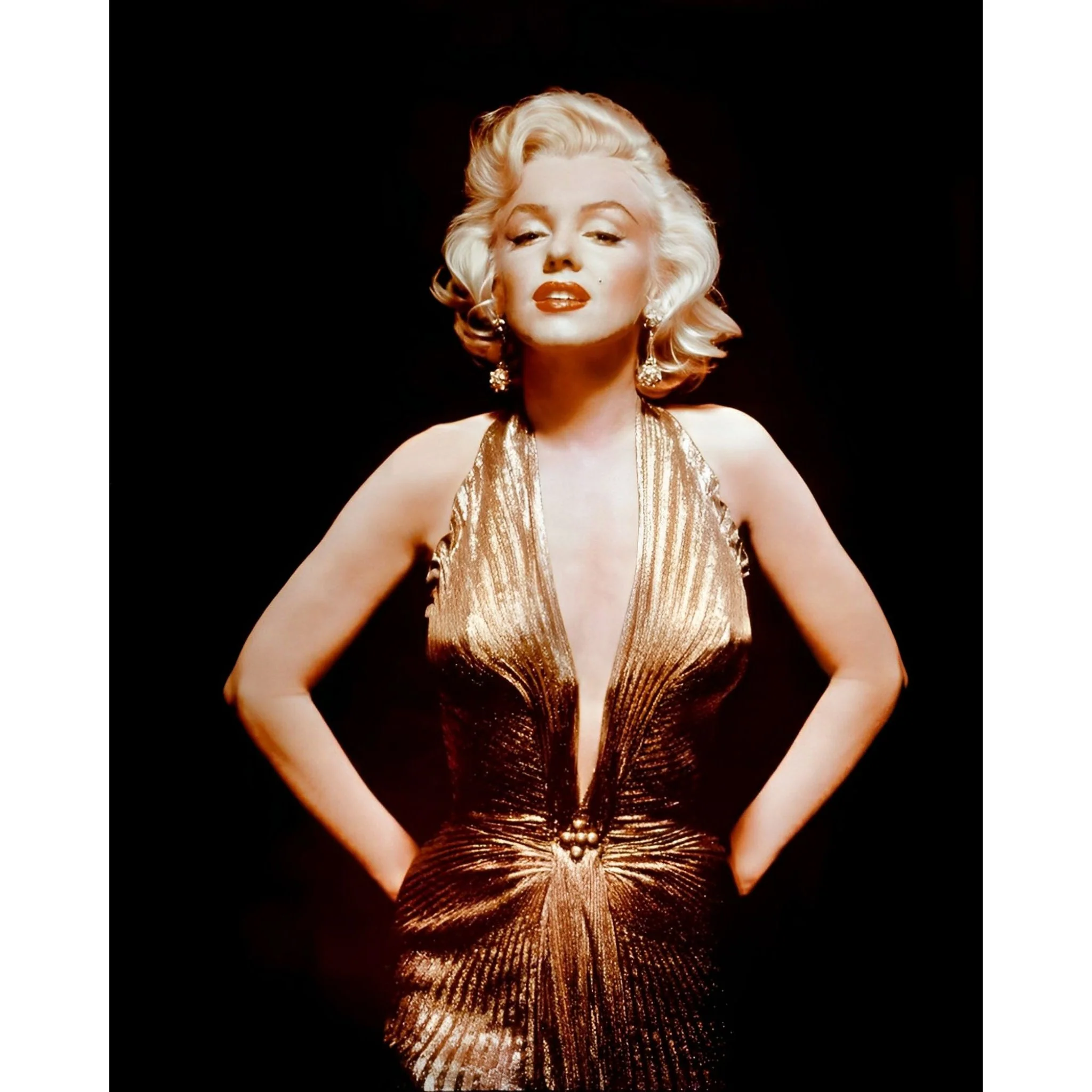 Marilyn Monroe in Gold Dress | Diamond Painting - Image 2