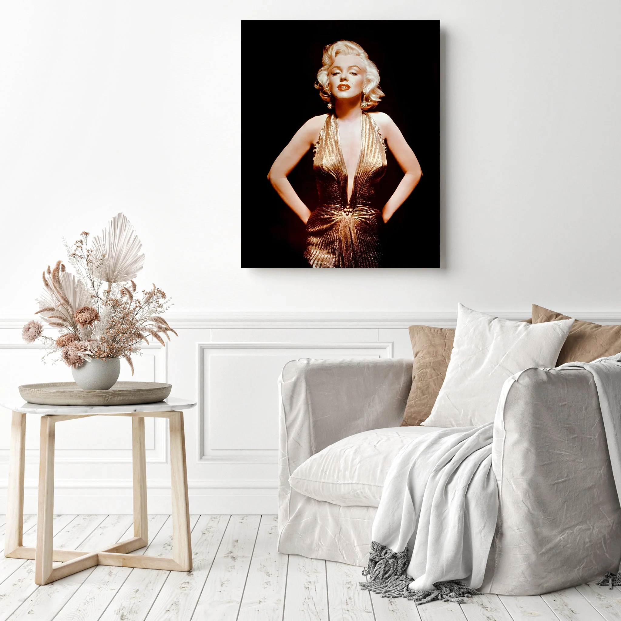 Marilyn Monroe in Gold Dress | Diamond Painting - Image 3