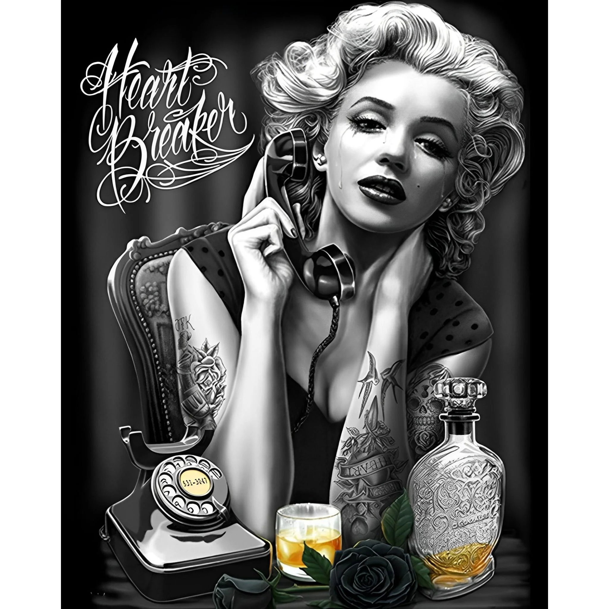 Marilyn Monroe Heart Breaker | Diamond Painting - Image 2