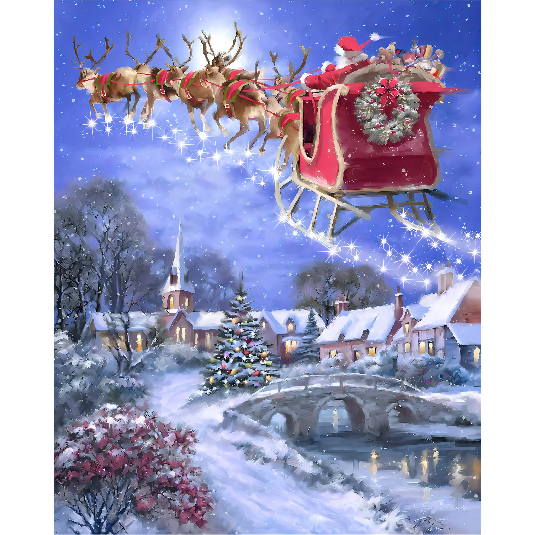 Christmas Night | Diamond Painting - Image 2