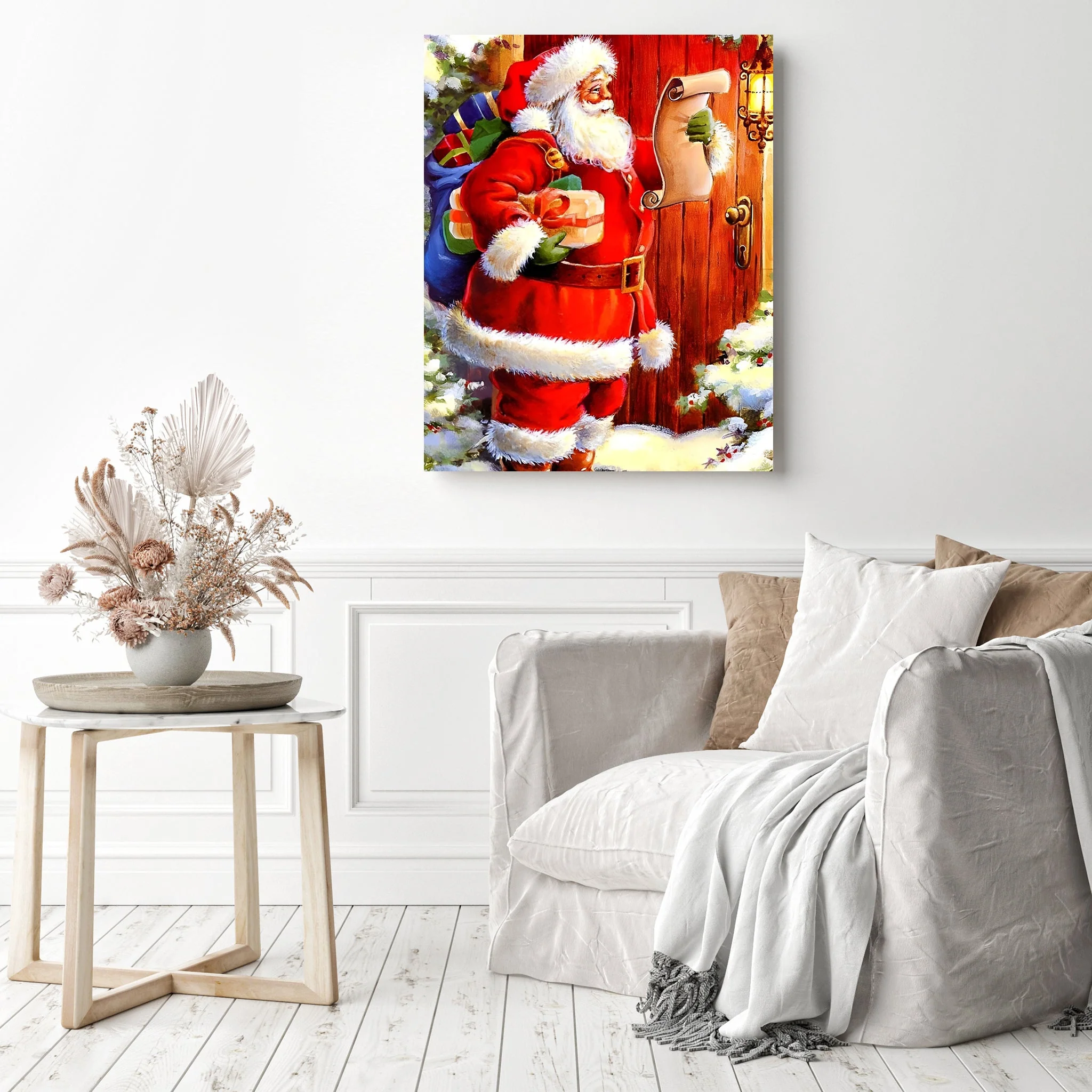 Christmas Santa with Gift Lists | Diamond Painting - Image 3
