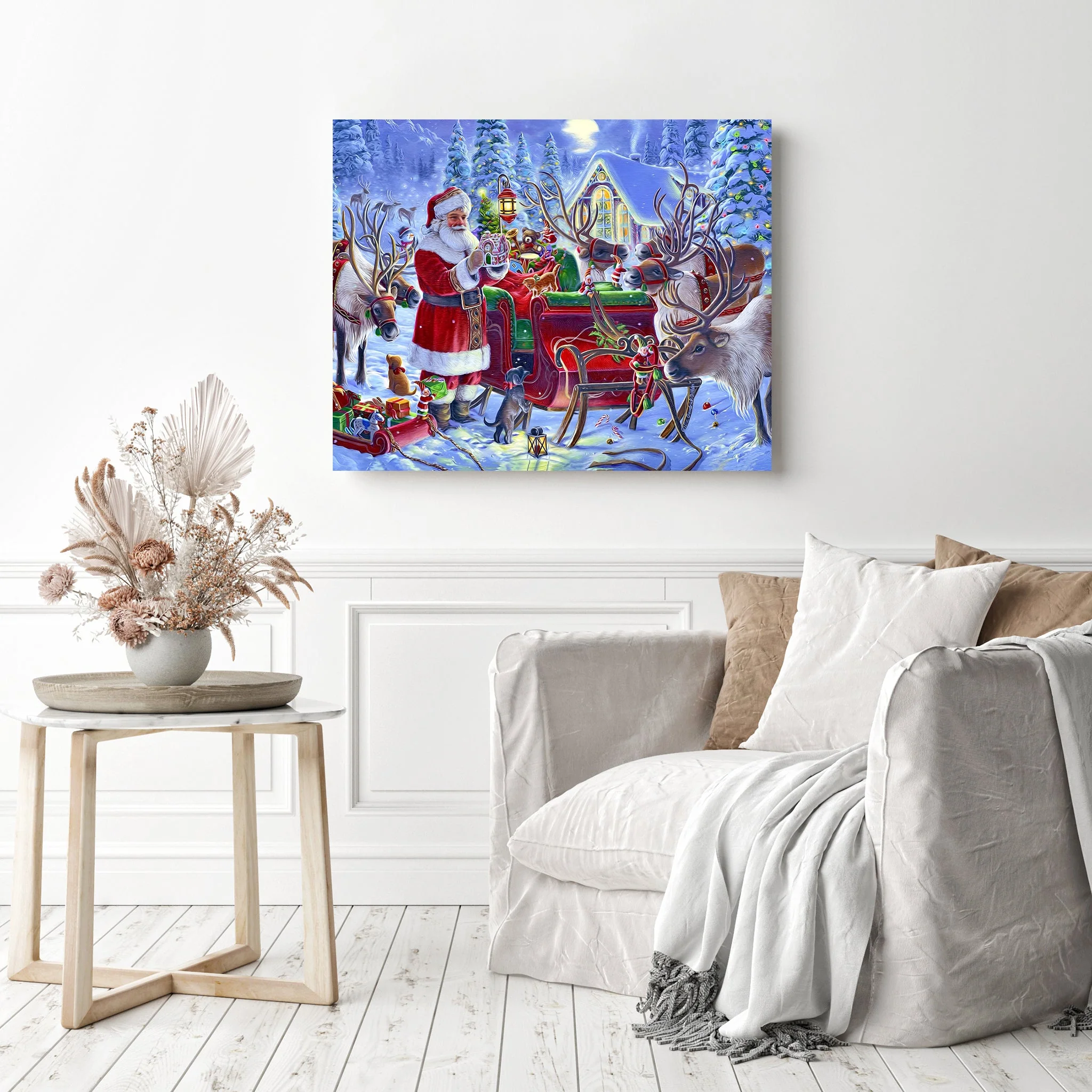 Santa at Christmas Night | Diamond Painting - Image 3