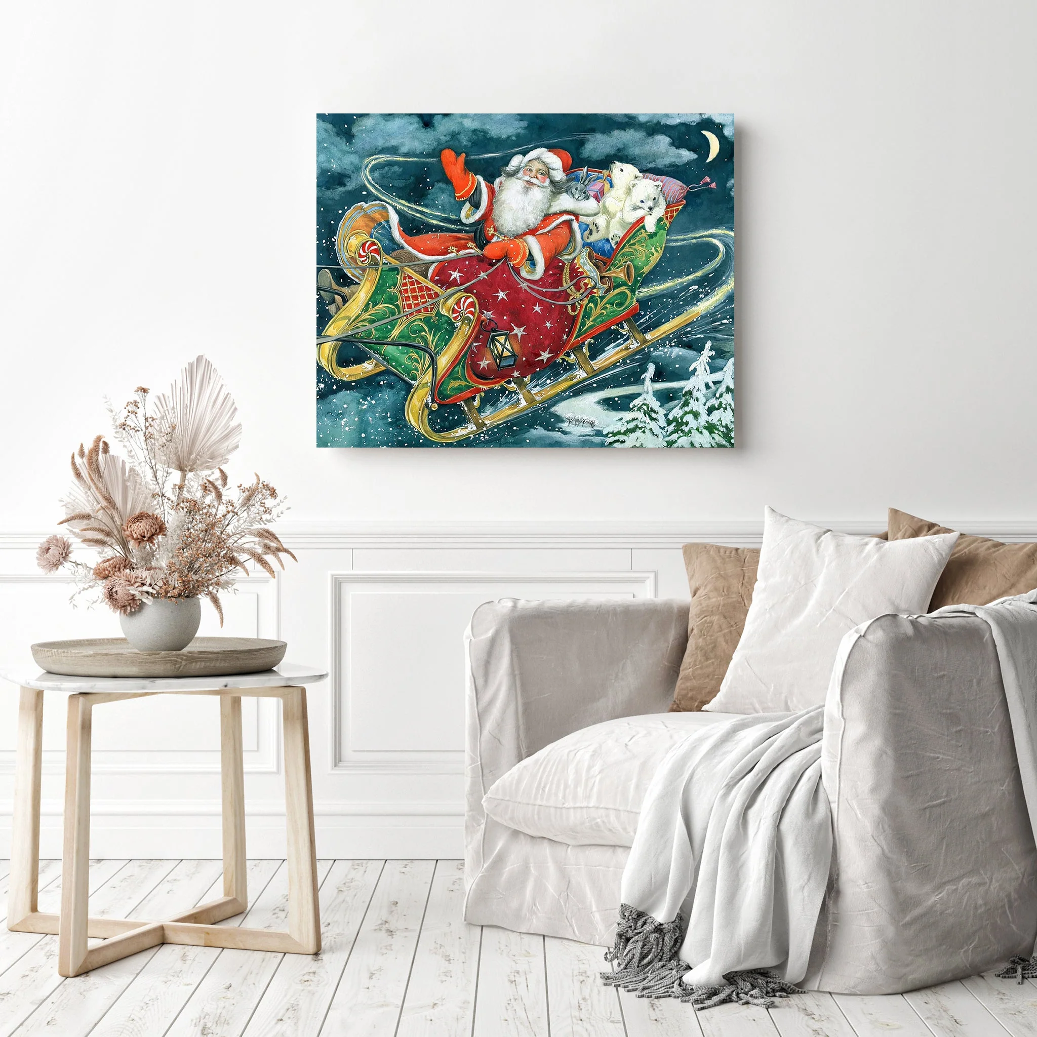 Christmas Santa and Sleigh | Diamond Painting - Image 3