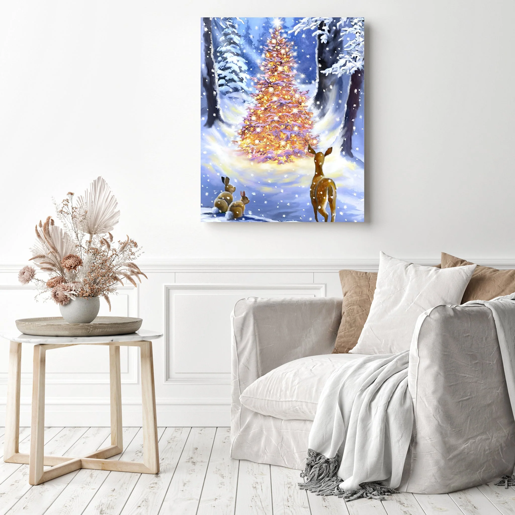Christmas Tree with Forest Animals | Diamond Painting - Image 3