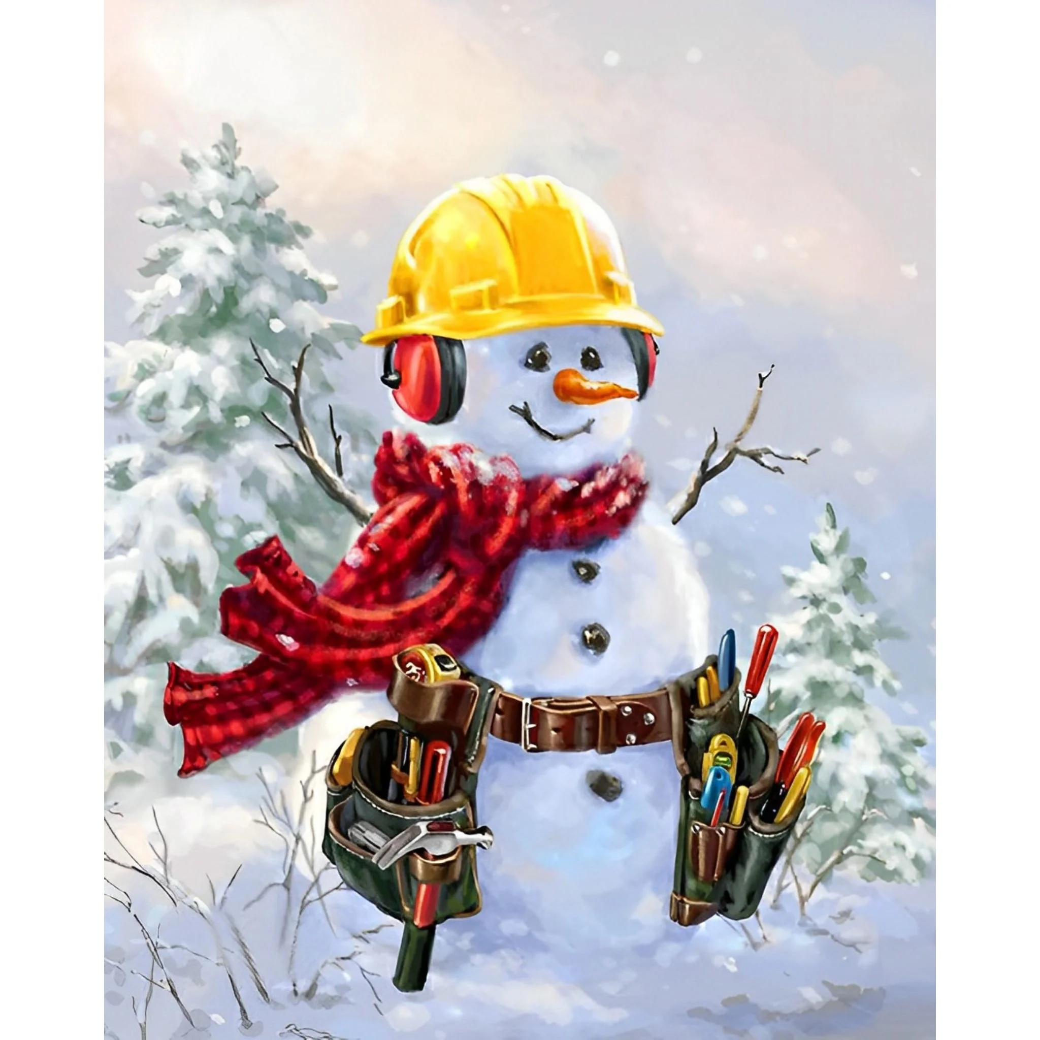 Working on Christmas Day | Diamond Painting - Image 2