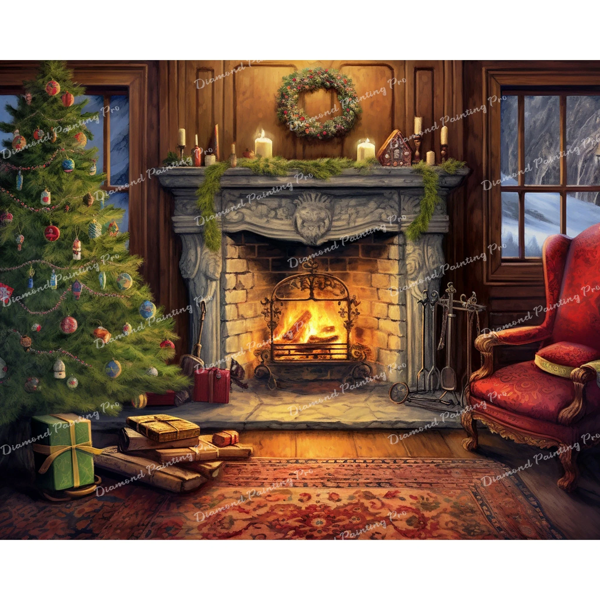 Fireside Charm | Diamond Painting - Image 2