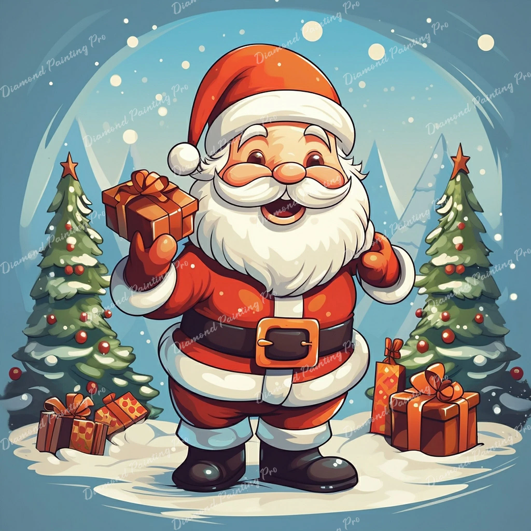 Santa's Gift Delight | Diamond Painting - Image 2