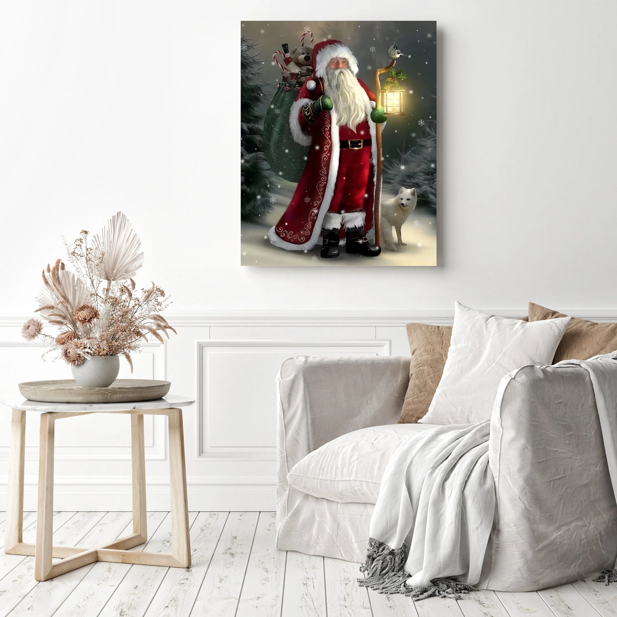 Santa in the Forest | Diamond Painting - Image 3