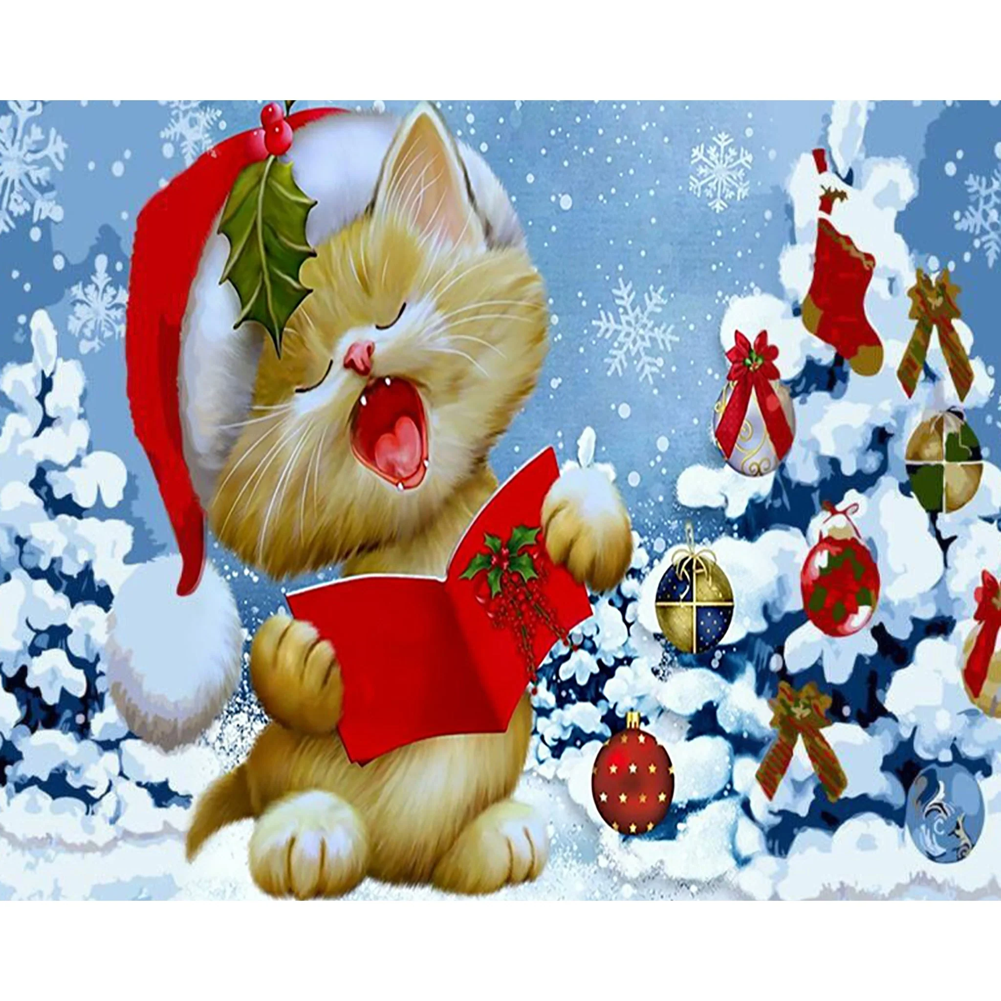 A Very Meowy Christmas | Diamond Painting - Image 2