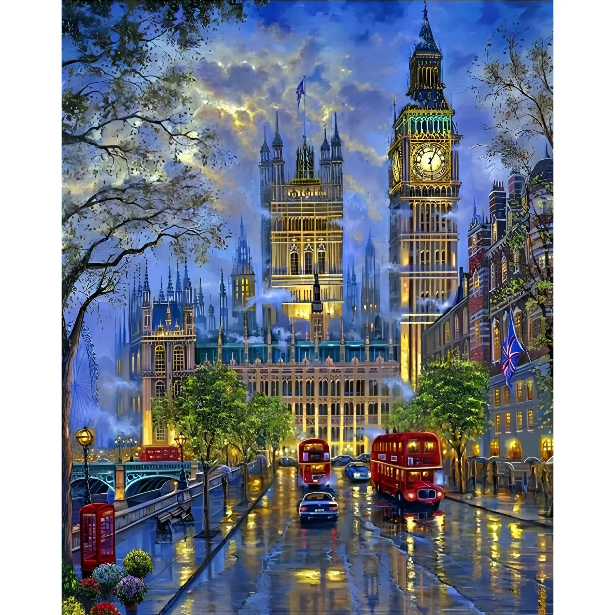 British London Night | Diamond Painting - Image 2