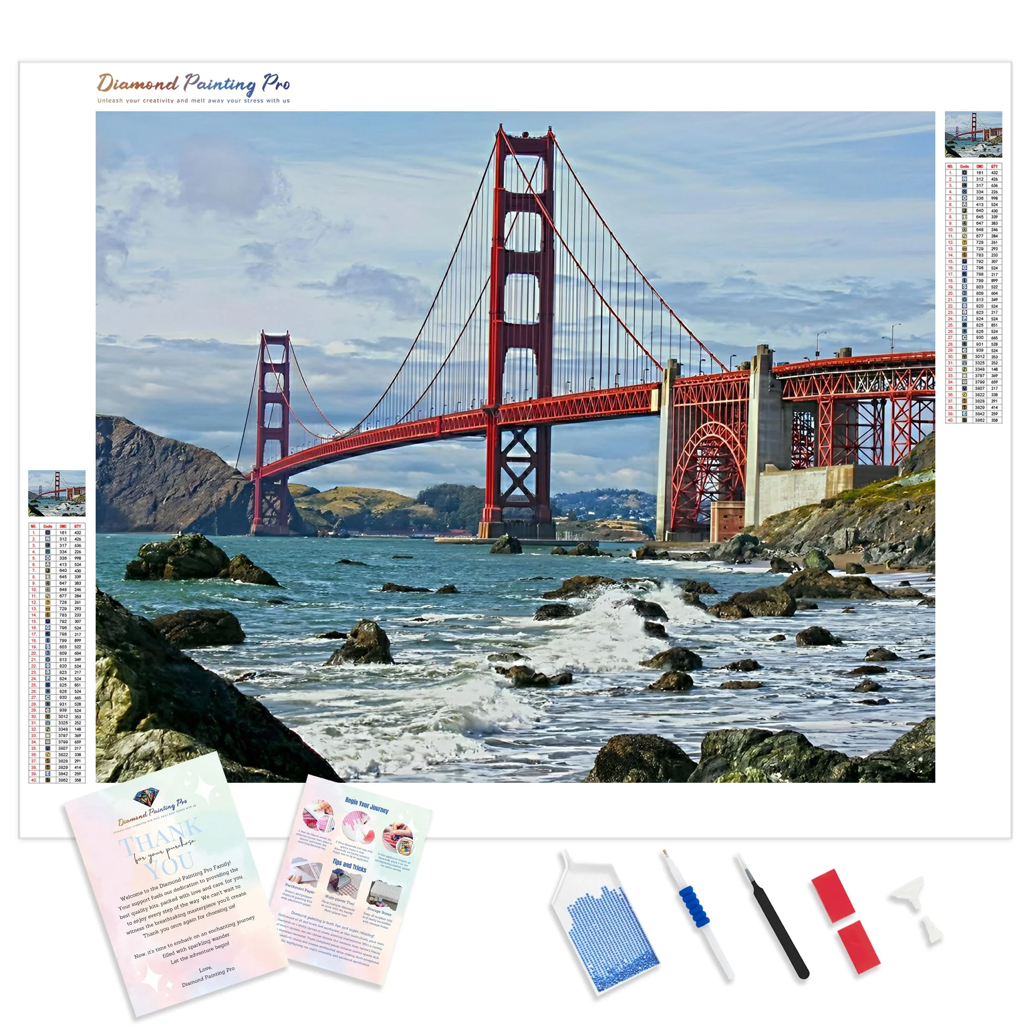 Golden Gate Bridge San Francisco | Diamond Painting