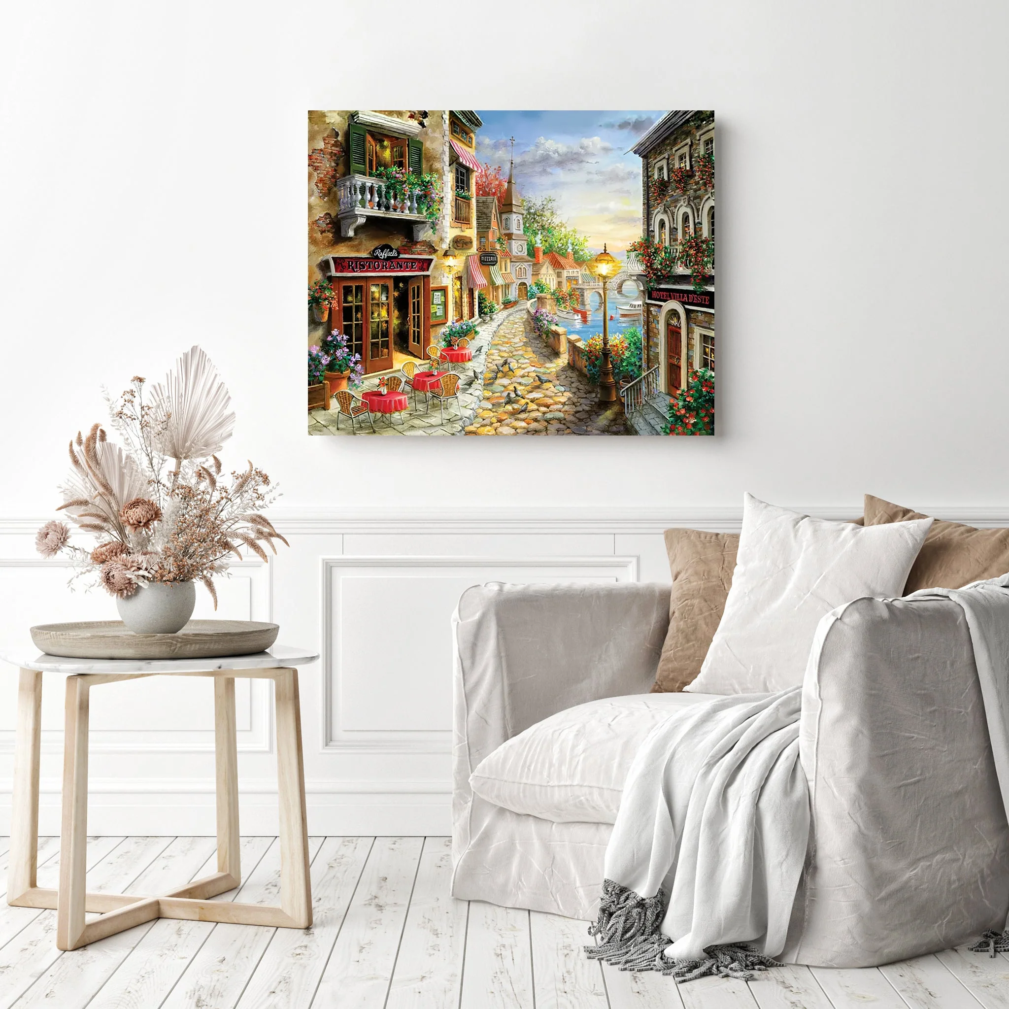 Cobbled Street in Naples | Diamond Painting - Image 3