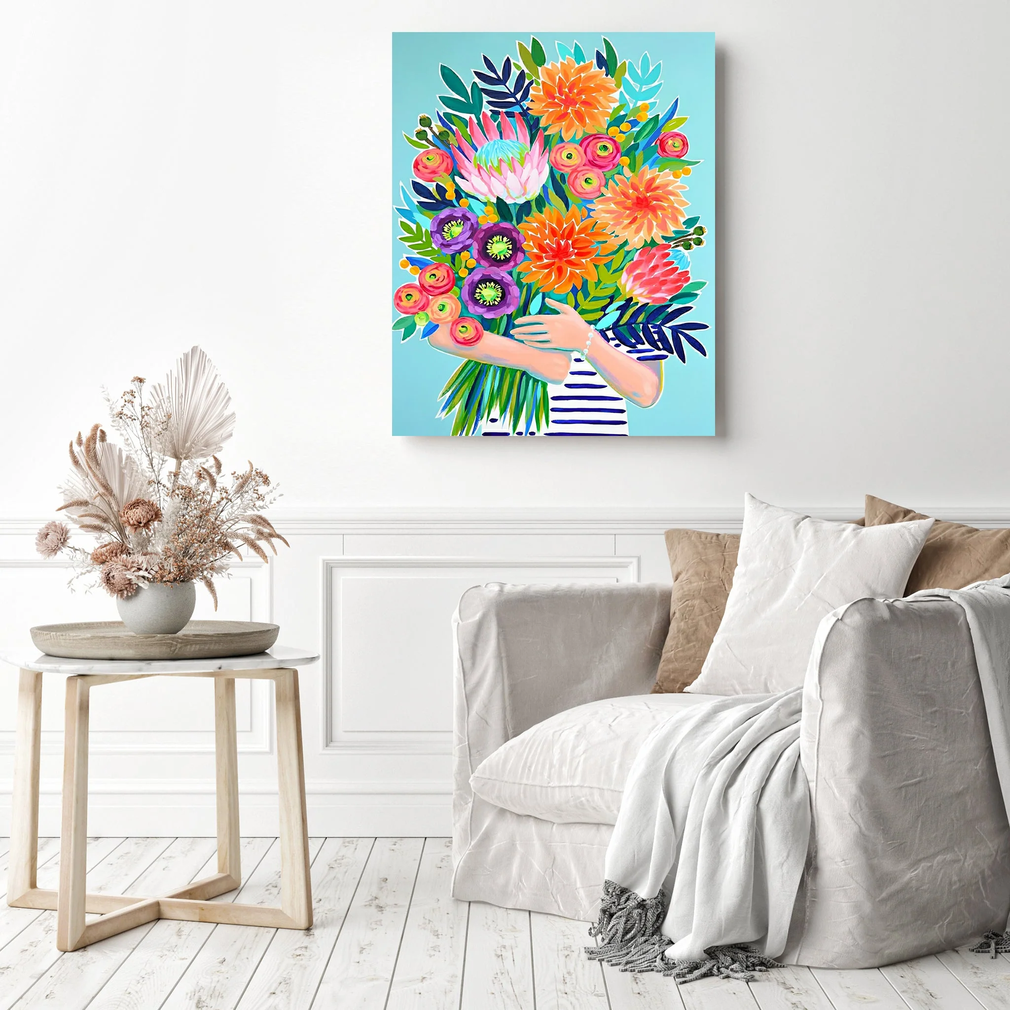 White Flowers | Diamond Painting - Image 3