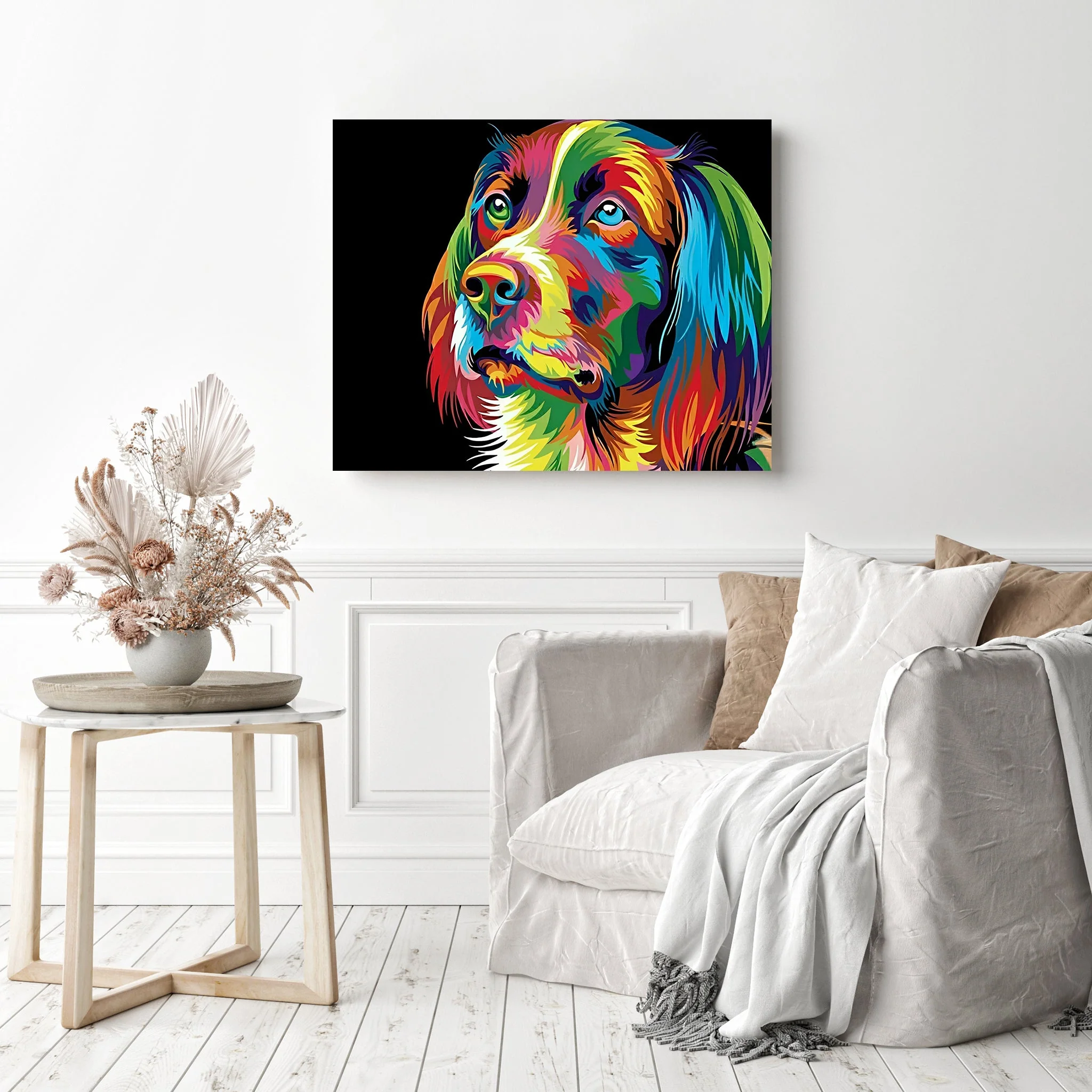 Abstract Dog | Diamond Painting - Image 3