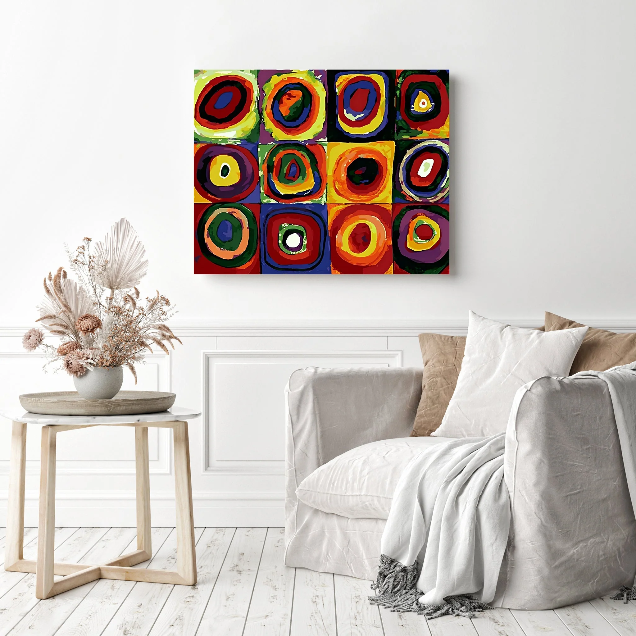 Color Study Squares with Concentric Circles | Diamond Painting - Image 3