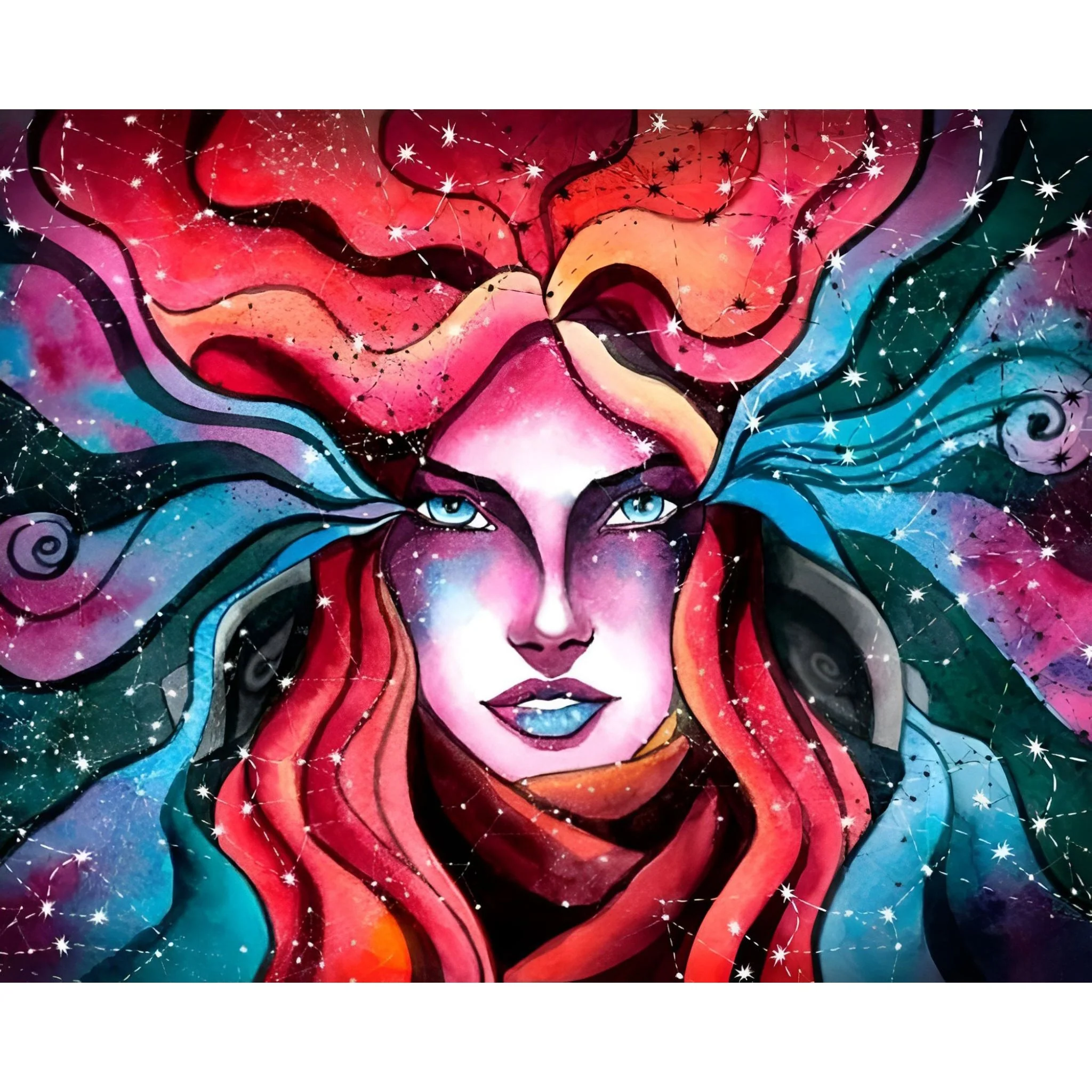 Aquarius Goddess | Diamond Painting - Image 2