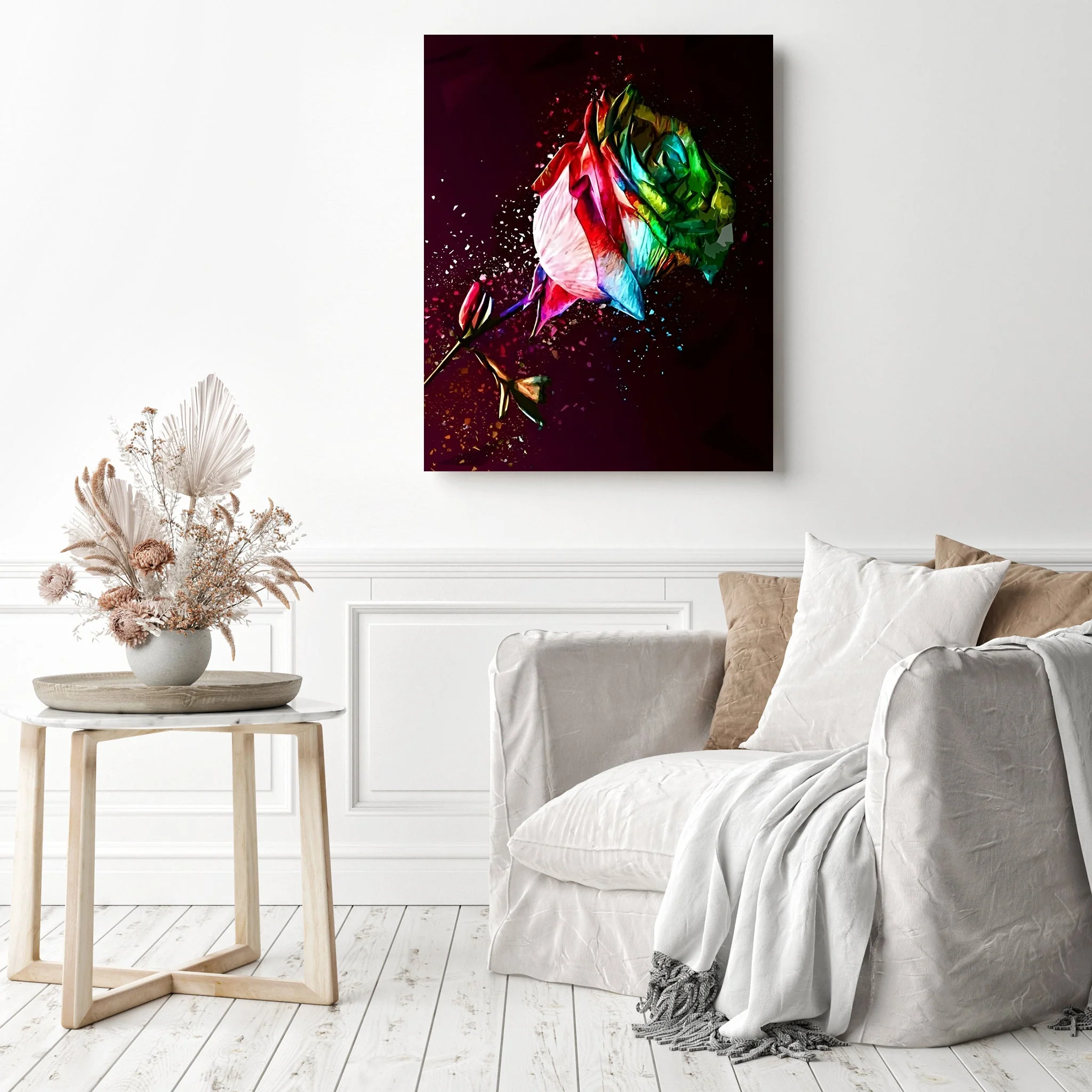 Colored Rose | Diamond Painting - Image 3