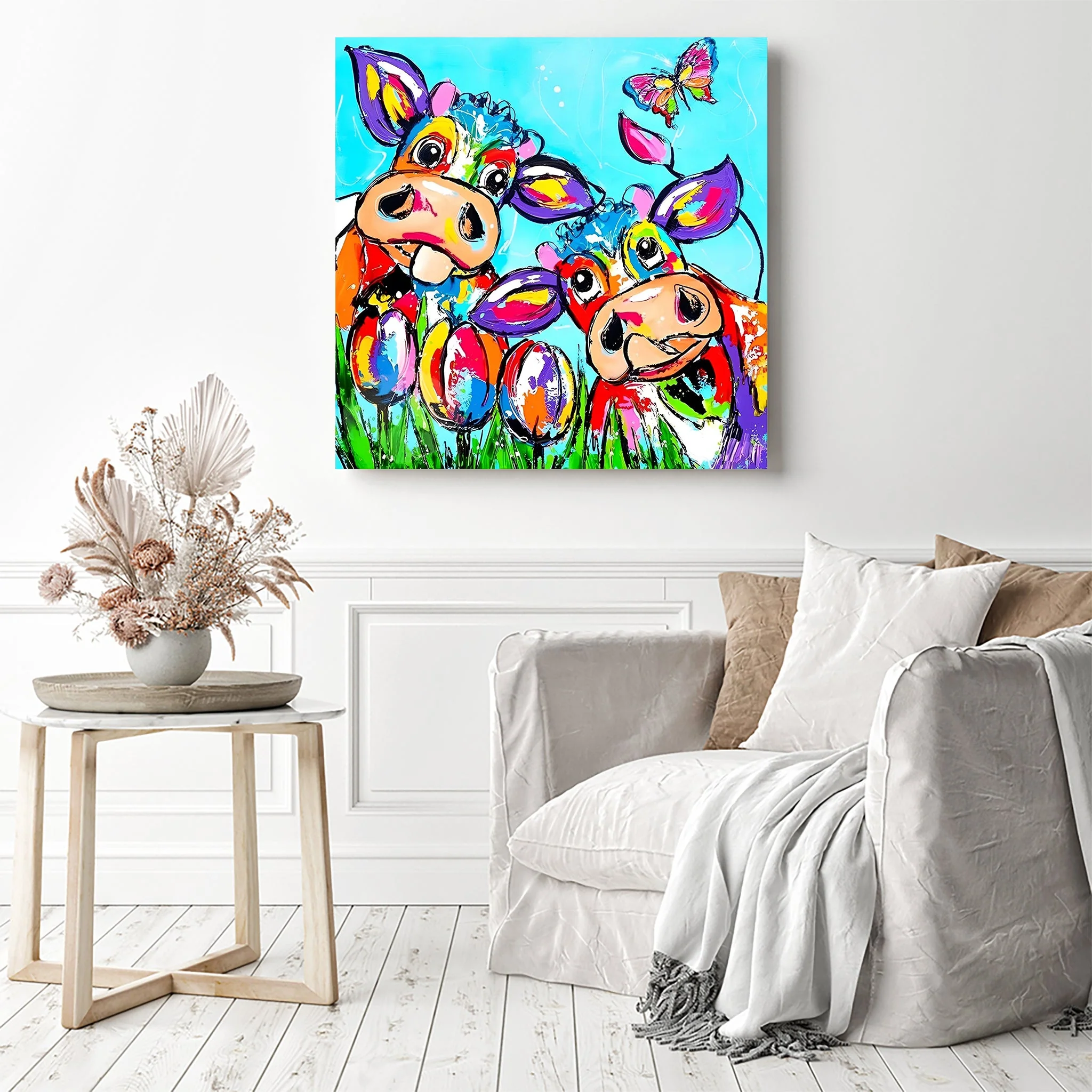 Colorful Cows | Diamond Painting - Image 3