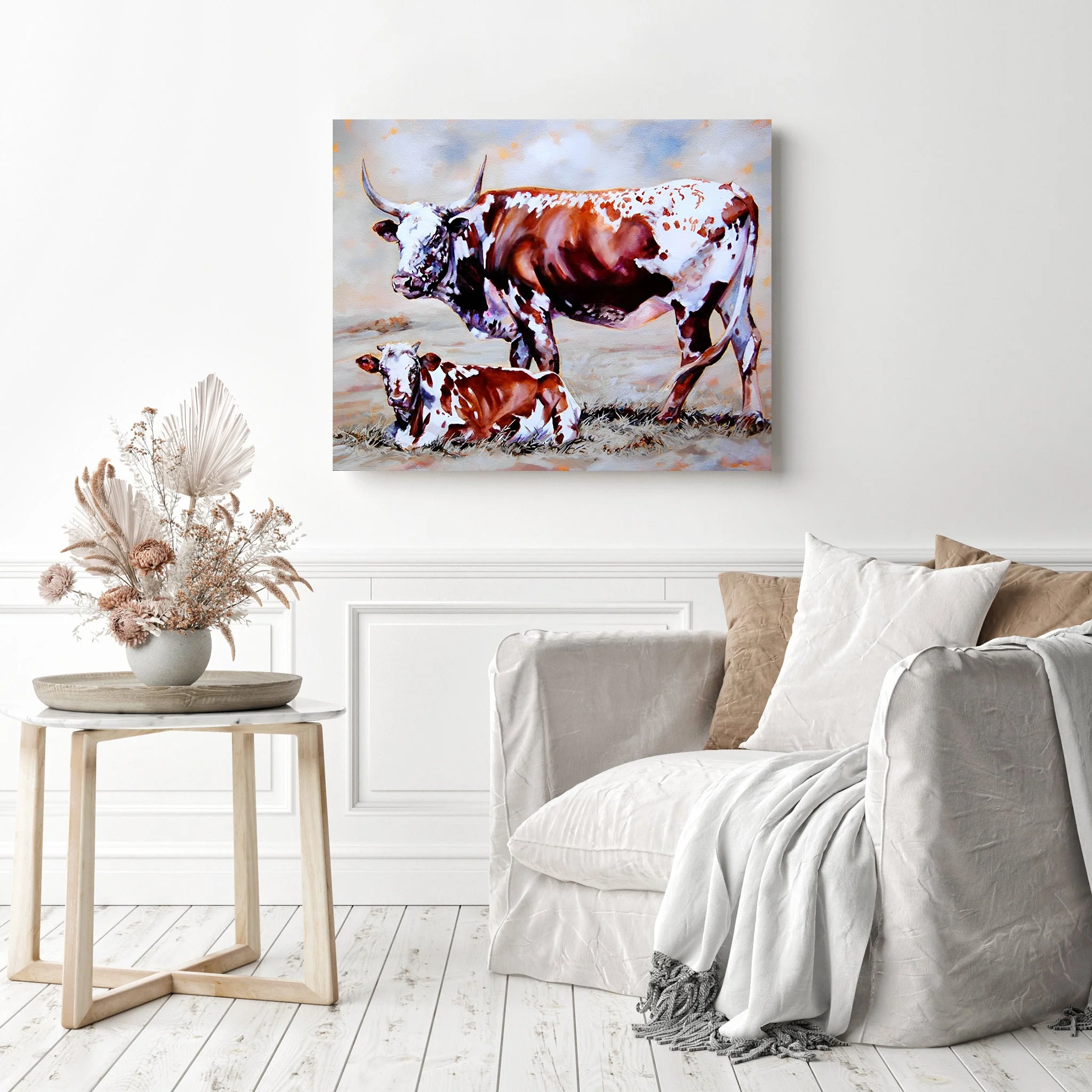 Cow and Calf | Diamond Painting - Image 3
