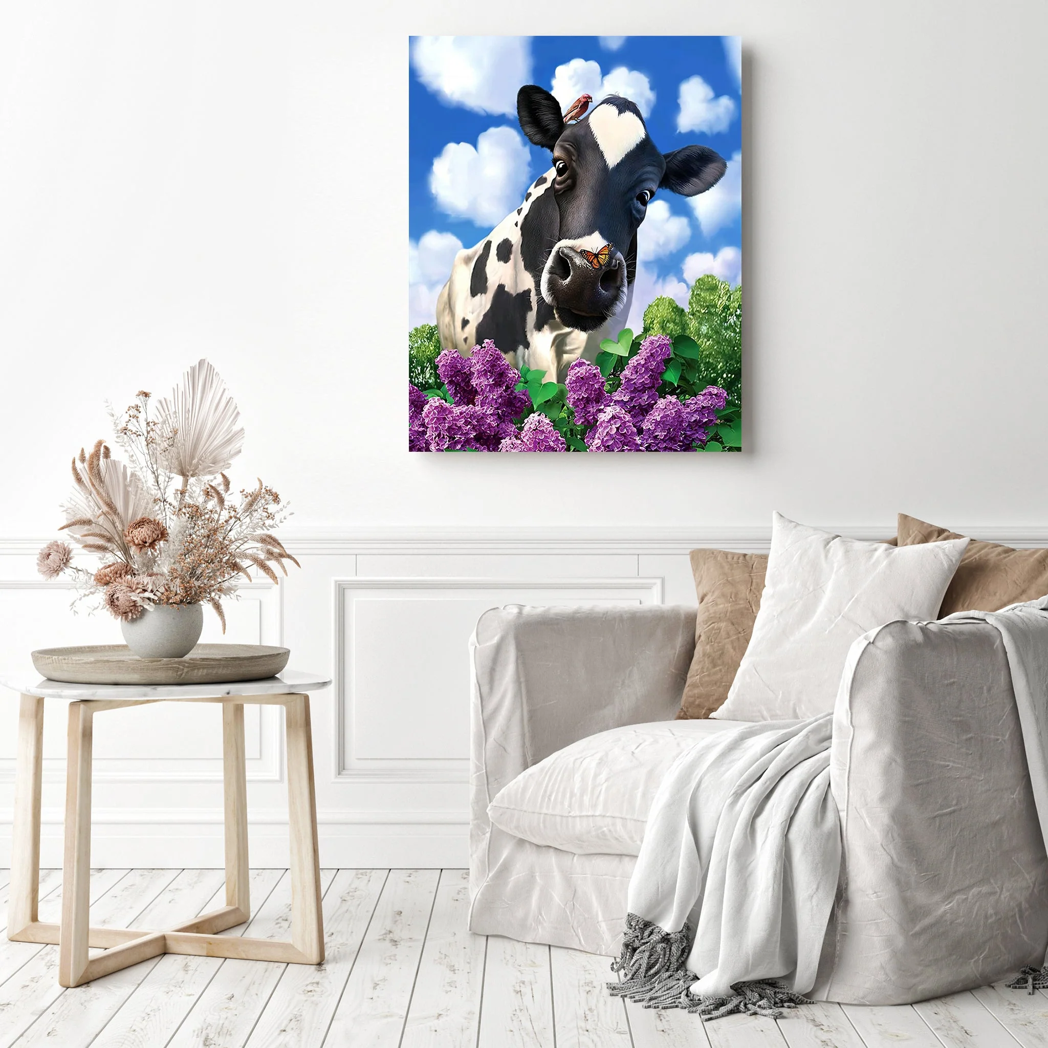 Cow Flowers | Diamond Painting - Image 3
