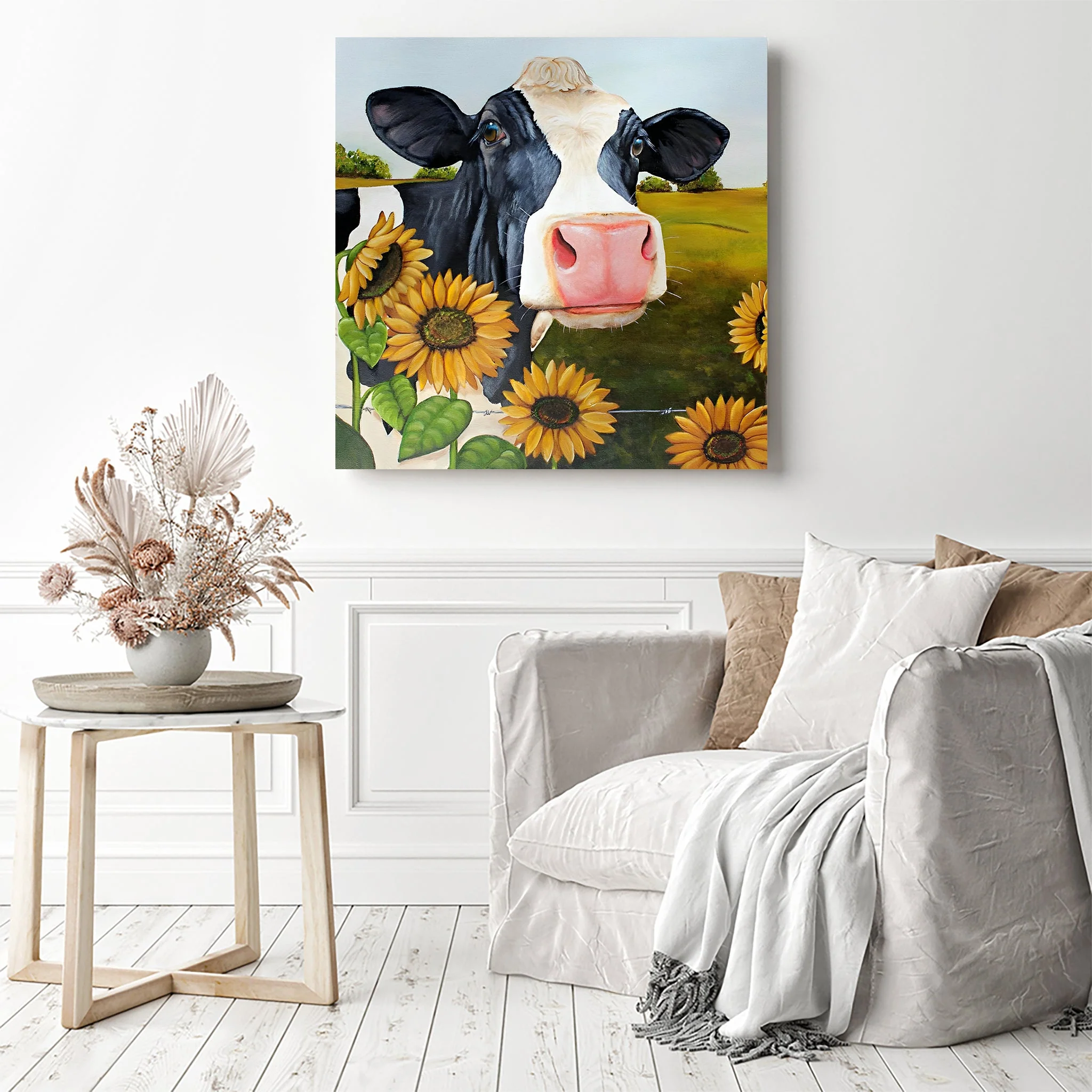 Cow Sunflower | Diamond Painting - Image 3