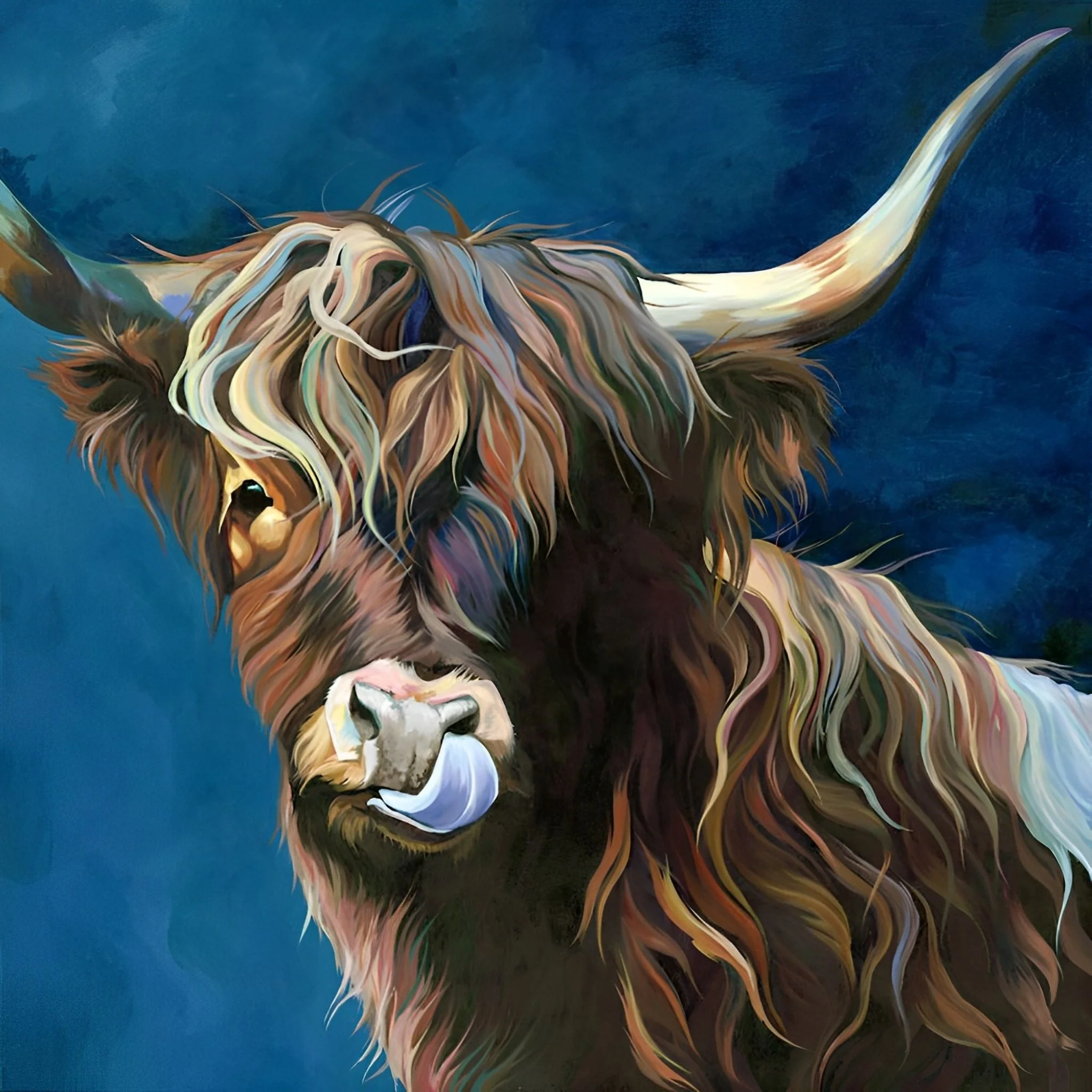 Rustic Highland Cattle | Diamond Painting - Image 2