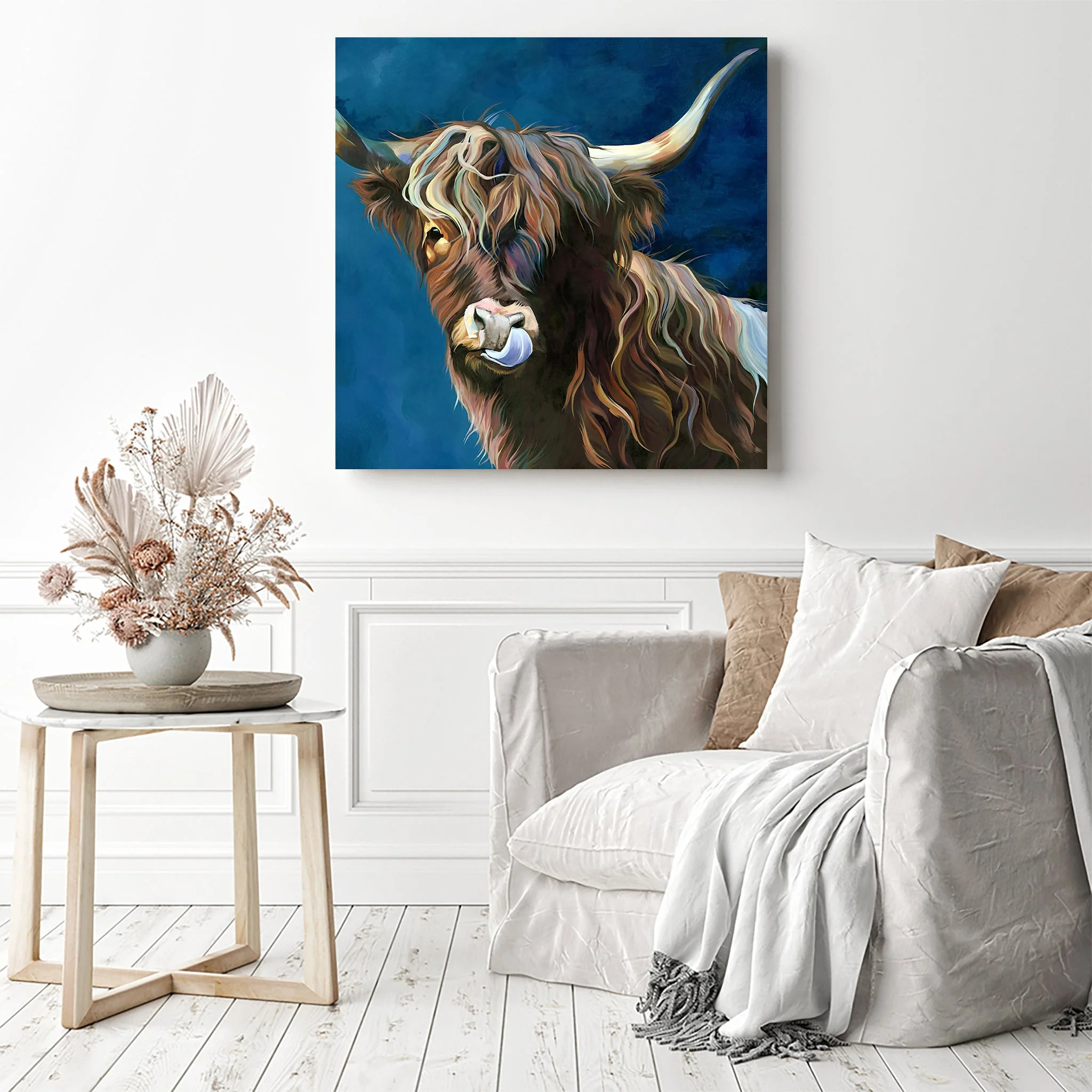 Rustic Highland Cattle | Diamond Painting - Image 3