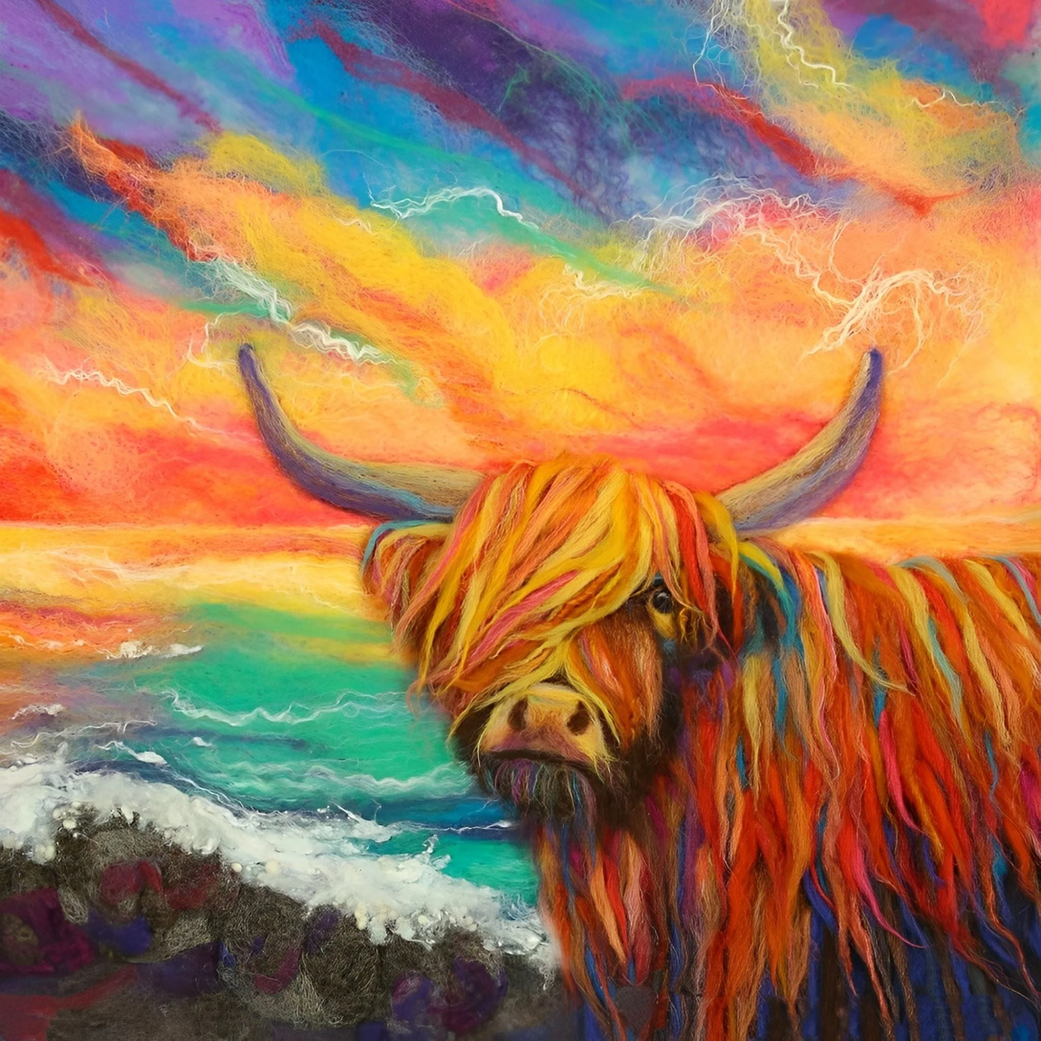 Highland Cattle | Diamond Painting - Image 2