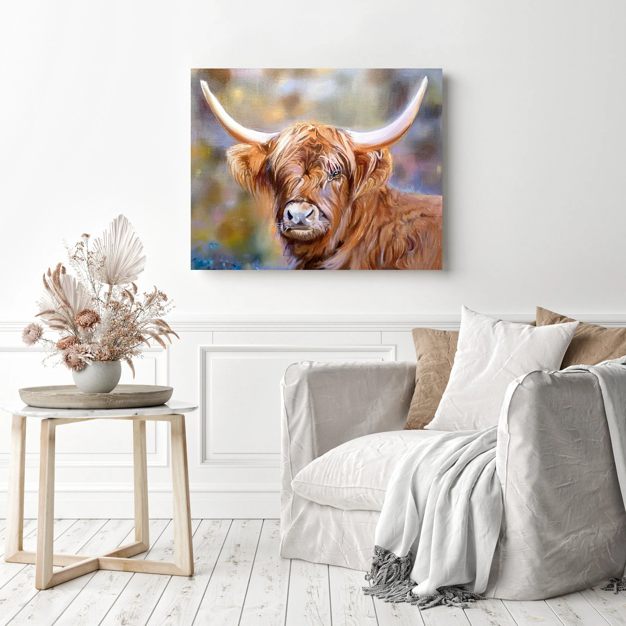 Serene Highland Cow | Diamond Painting - Image 3