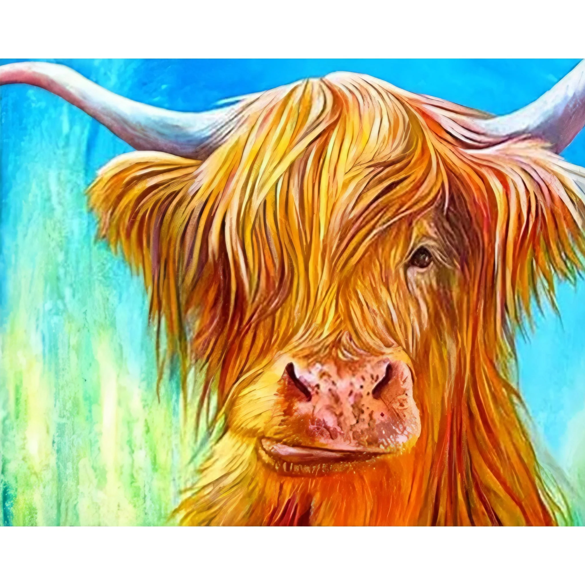 Rustic Highland Cow | Diamond Painting - Image 2